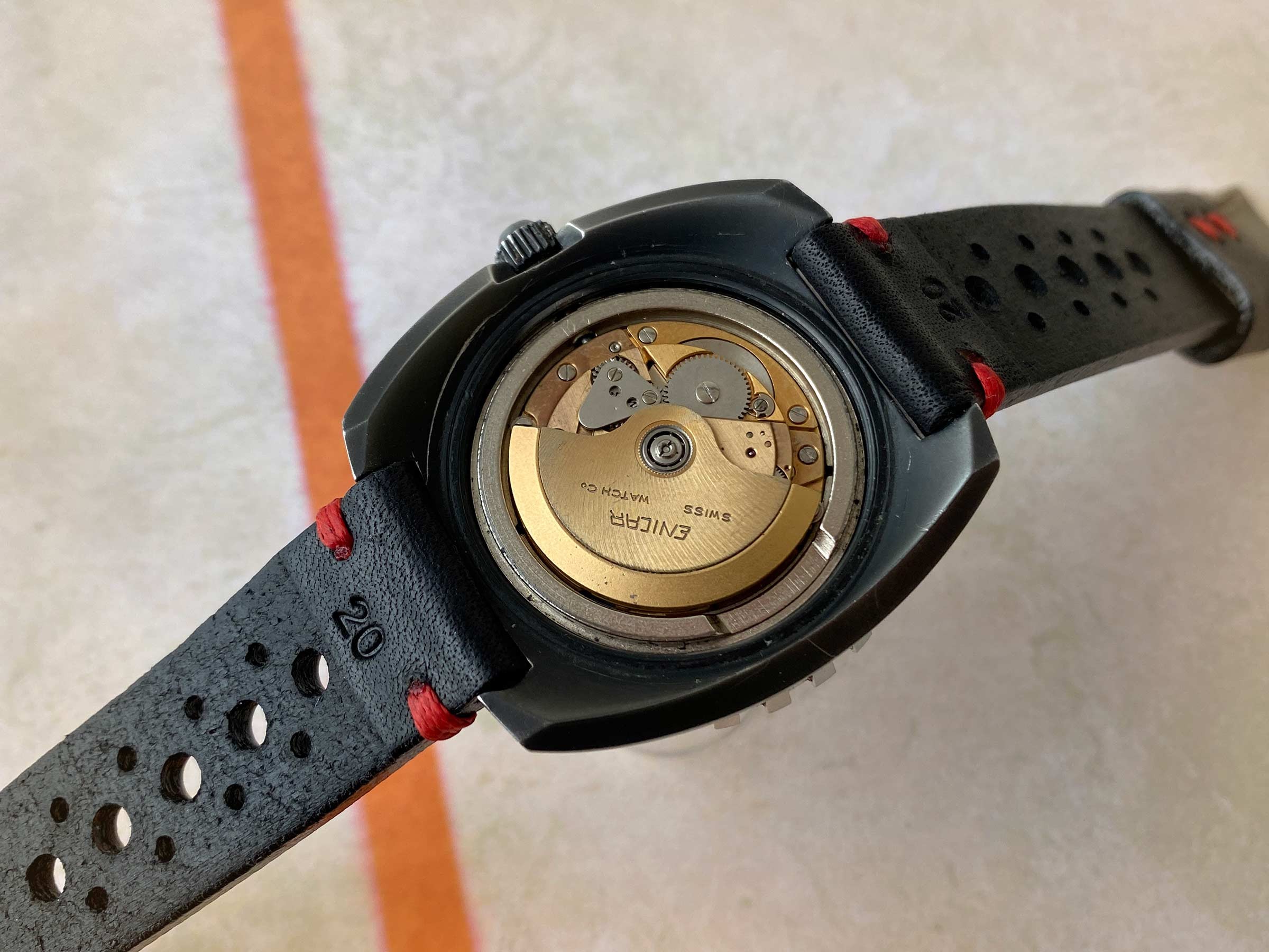 ENICAR SHERPA STAR DIVER Ref 2335 Reloj suizo automático vintage Cal. AR167 gran diámetro CORONA ROSCADA *** COLECCIONISTAS ***