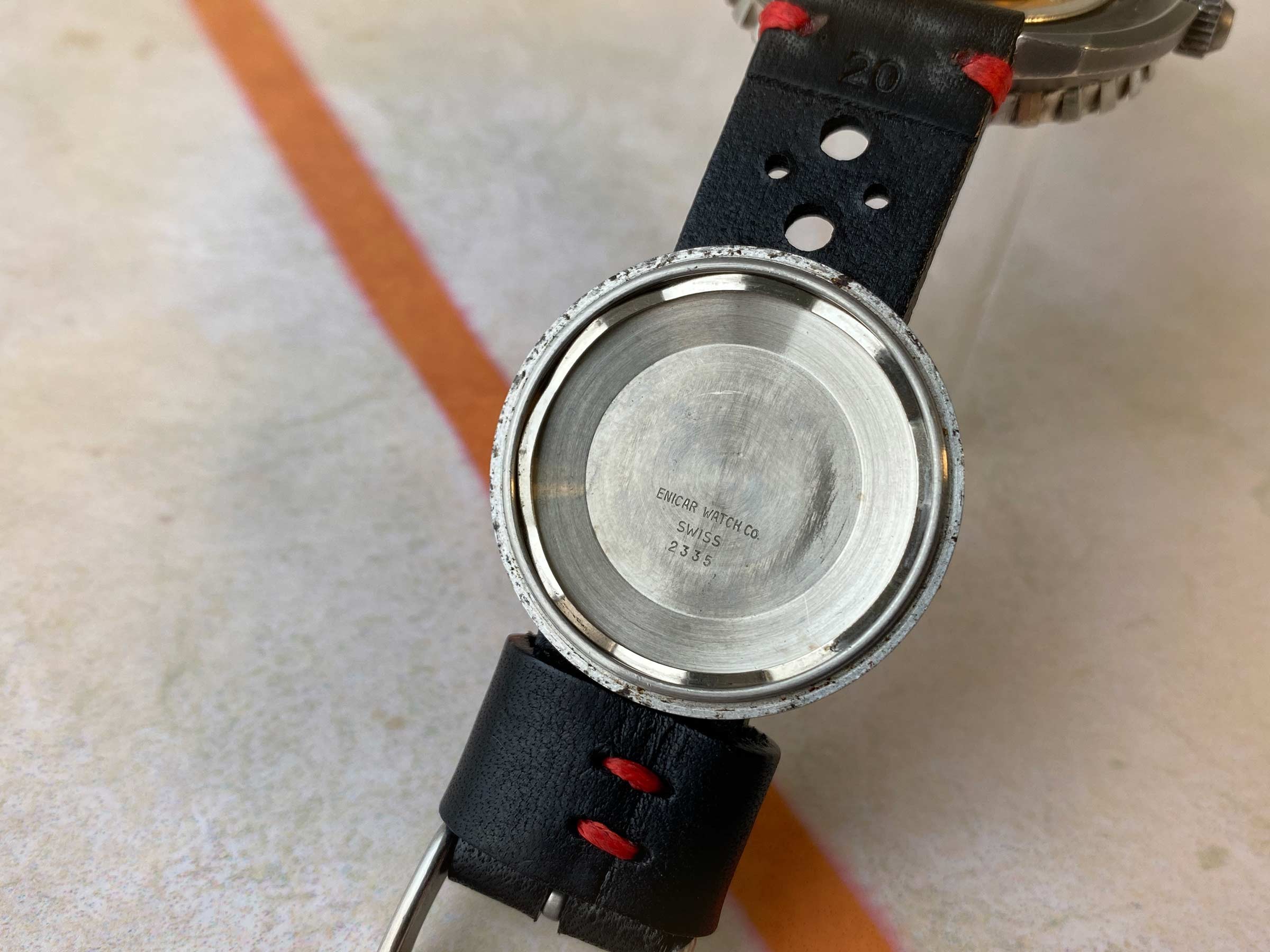 ENICAR SHERPA STAR DIVER Ref 2335 Reloj suizo automático vintage Cal. AR167 gran diámetro CORONA ROSCADA *** COLECCIONISTAS ***