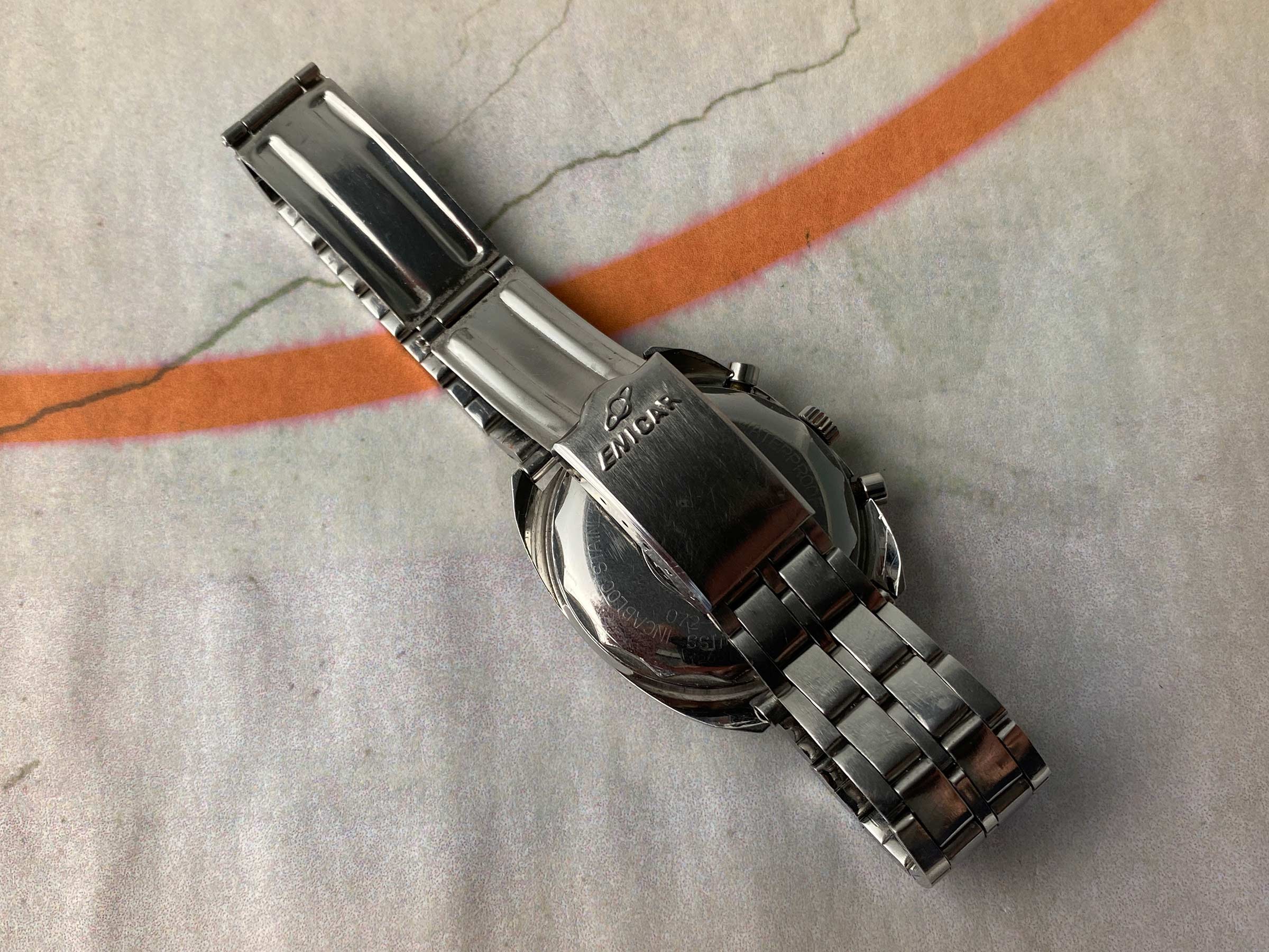 ENICAR OCEAN PEARL Reloj cronógrafo suizo vintage de cuerda manual Cal. Valjoux 726 Ref 2342 *** COLECCIONISTAS ***