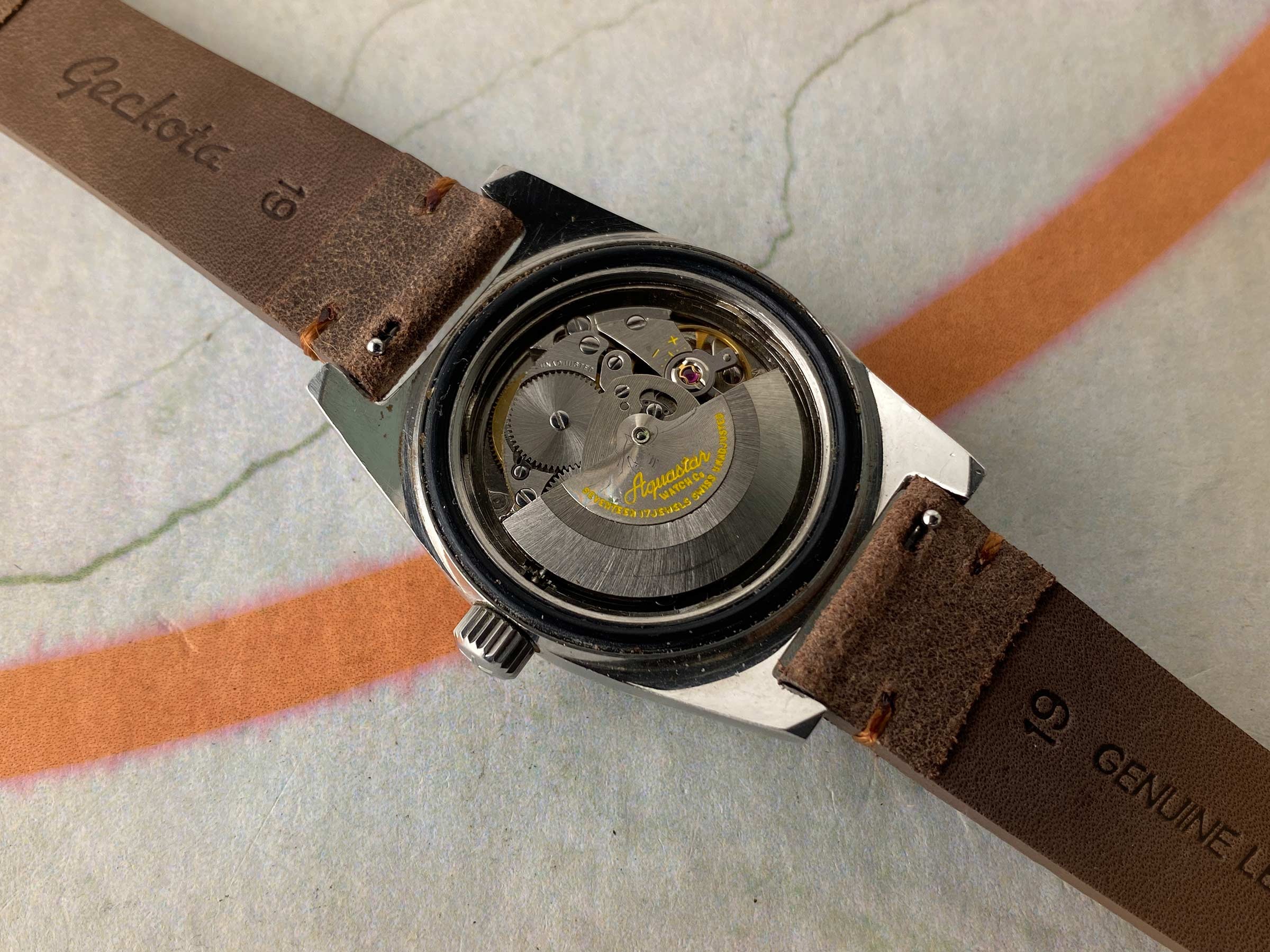 DUWARD GENEVE AQUASTAR 200 MÈTRES DIVER Reloj suizo vintage automático Cal. AS 1902/03 Ref. 1903 *** PRECIOSA CONDICIÓN ***