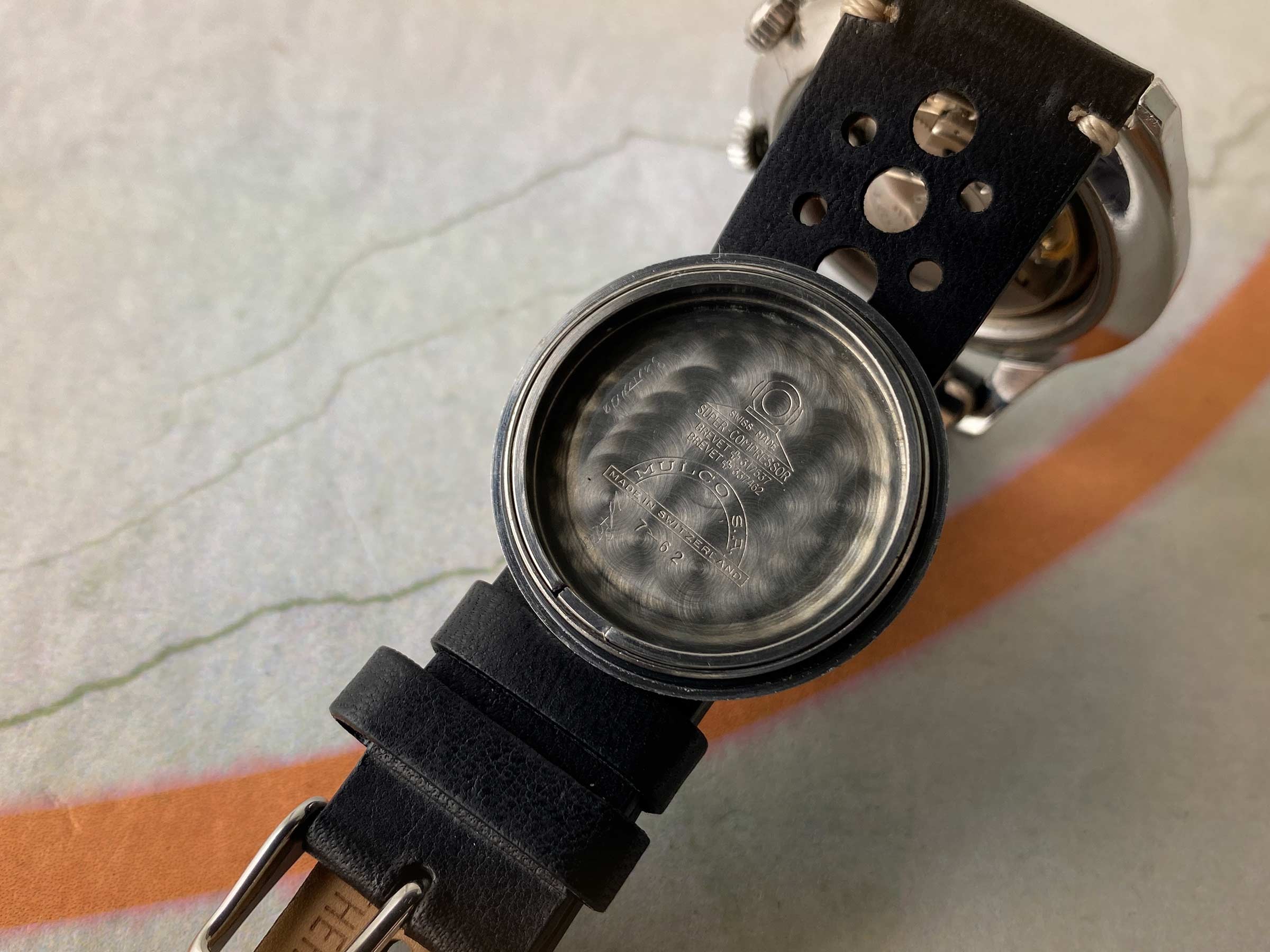 MULCO ESCAFANDRA SUPER COMPRESSOR DIVER vintage swiss automatic watch Ref. 250-202 Cal. AS 1700/01 *** COLLECTORS ***