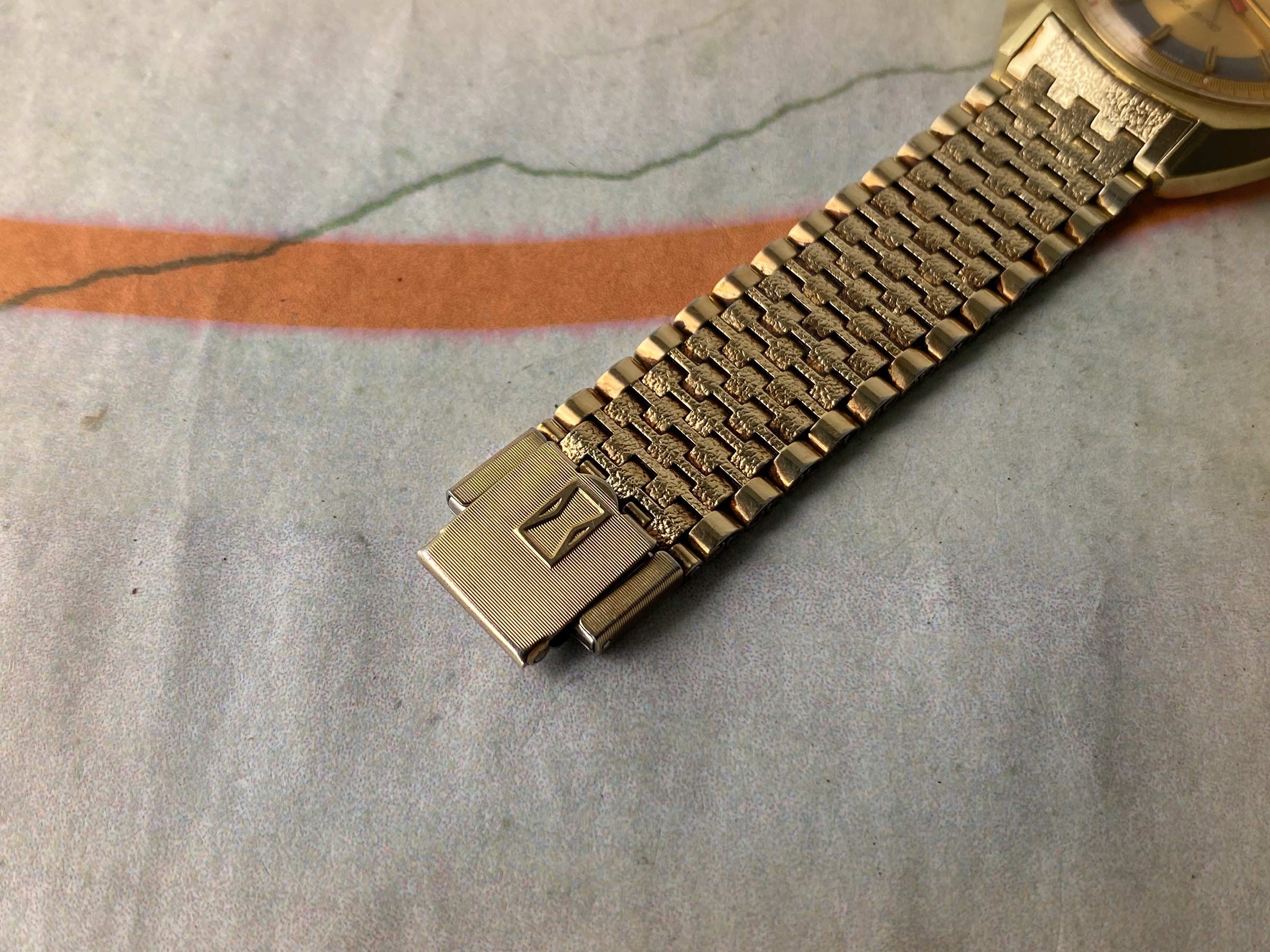 FAVRE LEUBA GENEVE SEA BIRD Vintage swiss hand wind ALARM watch Cal. AS 1475 *** ALL ORIGINAL ***