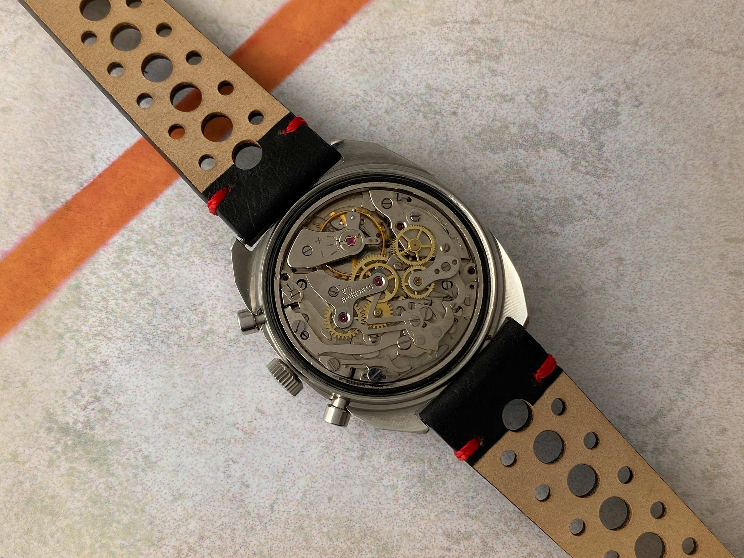 CYMA by SYNCHRON Reloj Cronógrafo de cuerda vintage suizo Cal. Landeron 248 *** CONDICIÓN ESPECTACULAR ***