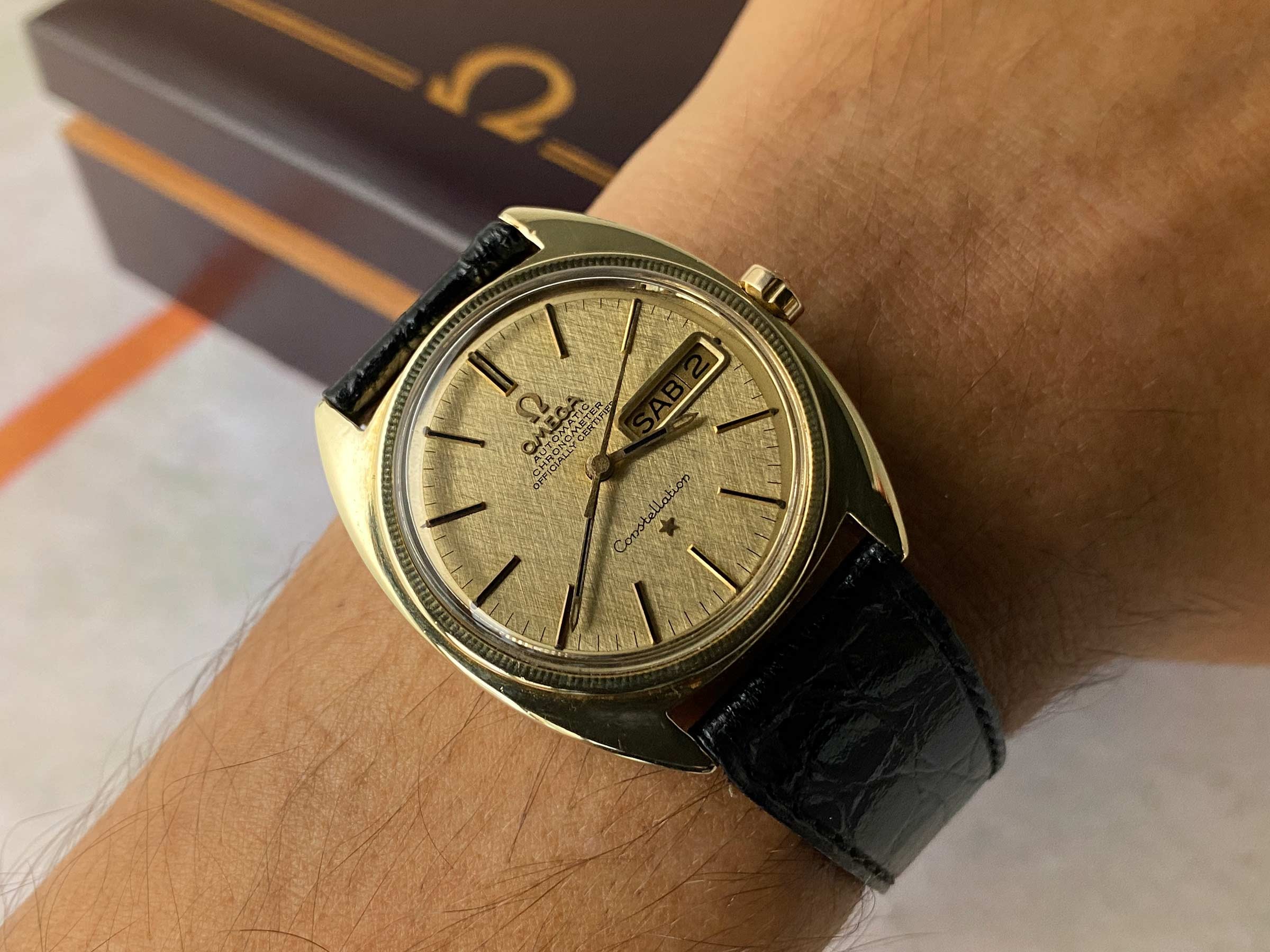 OMEGA CONSTELLATION Chronometer Officially Certified Vintage swiss automatic watch Cal. 751 Ref. 168.029 *** WITH BOX ***