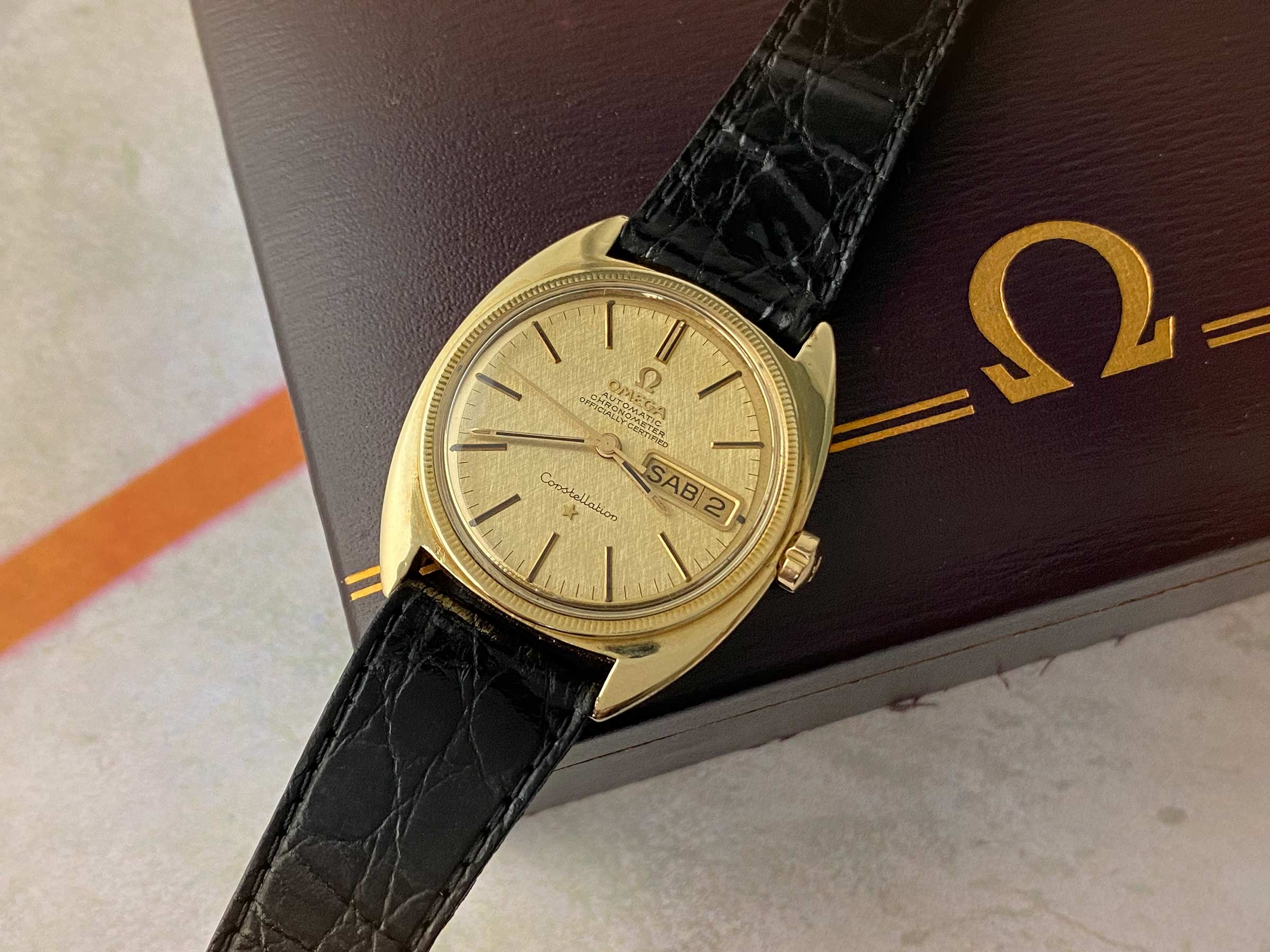 OMEGA CONSTELLATION Chronometer Officially Certified Vintage swiss automatic watch Cal. 751 Ref. 168.029 *** WITH BOX ***