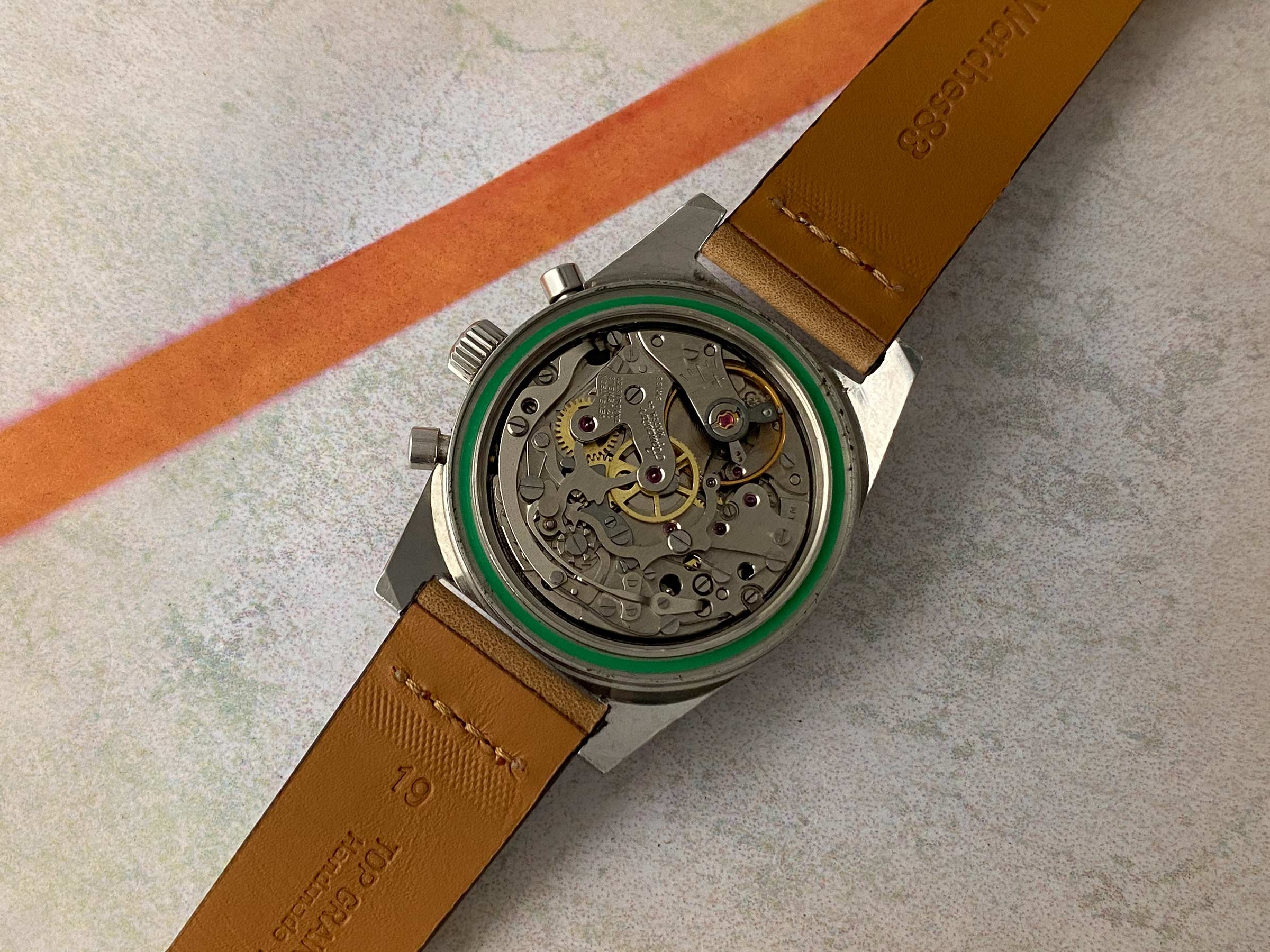 DUWARD AQUASTAR DEEPSTAR MK2 Vintage swiss hand winding watch Ref. 92 Cal. Valjoux 92. ICONIC *** TROPICALIZED DIAL ***