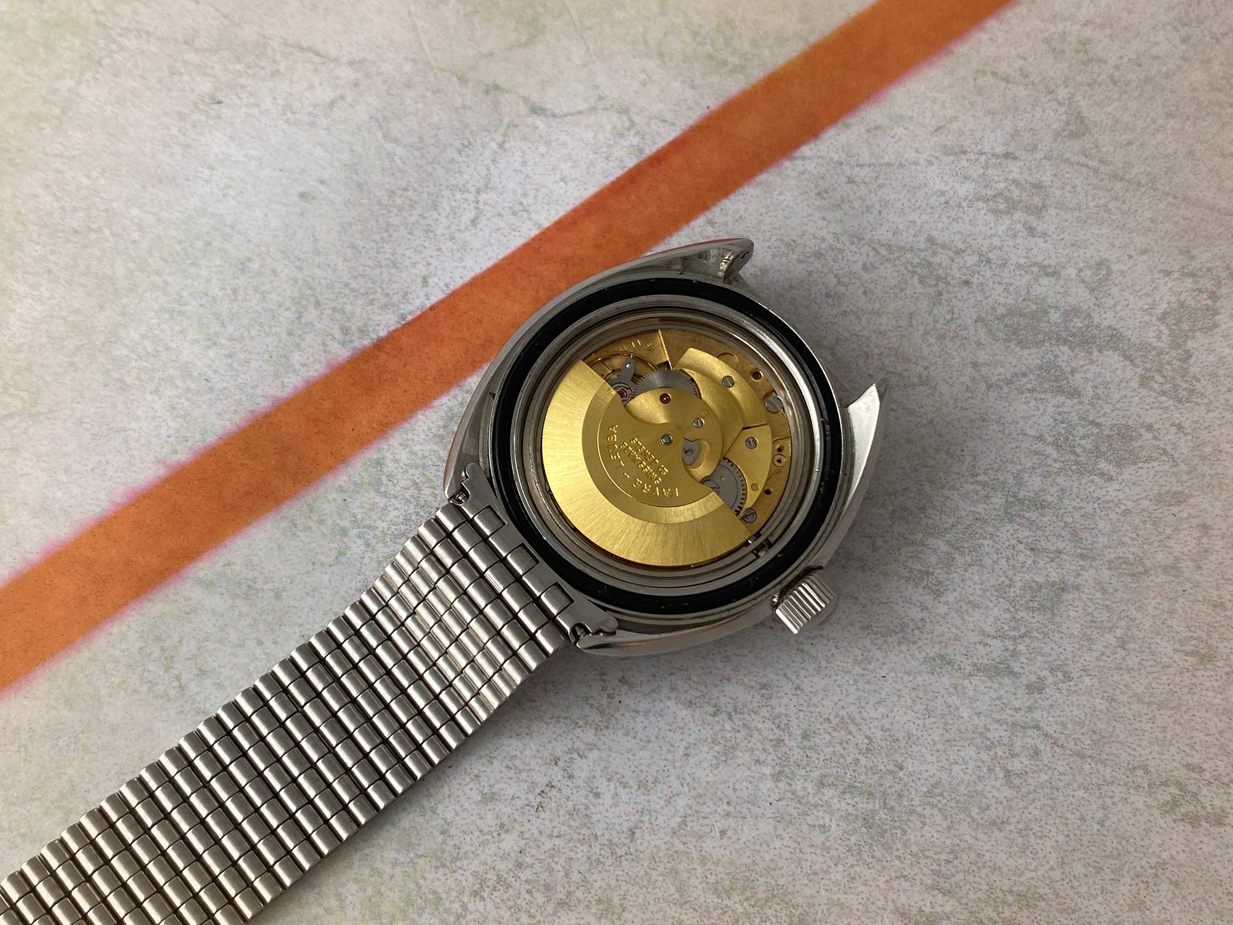 FAVRE LEUBA DEEP BLUE ROULETTE Vintage swiss automatic watch 50 ATU Cal. FL 1153 Ref. 59863 *** SPECTACULAR CONDITION ***