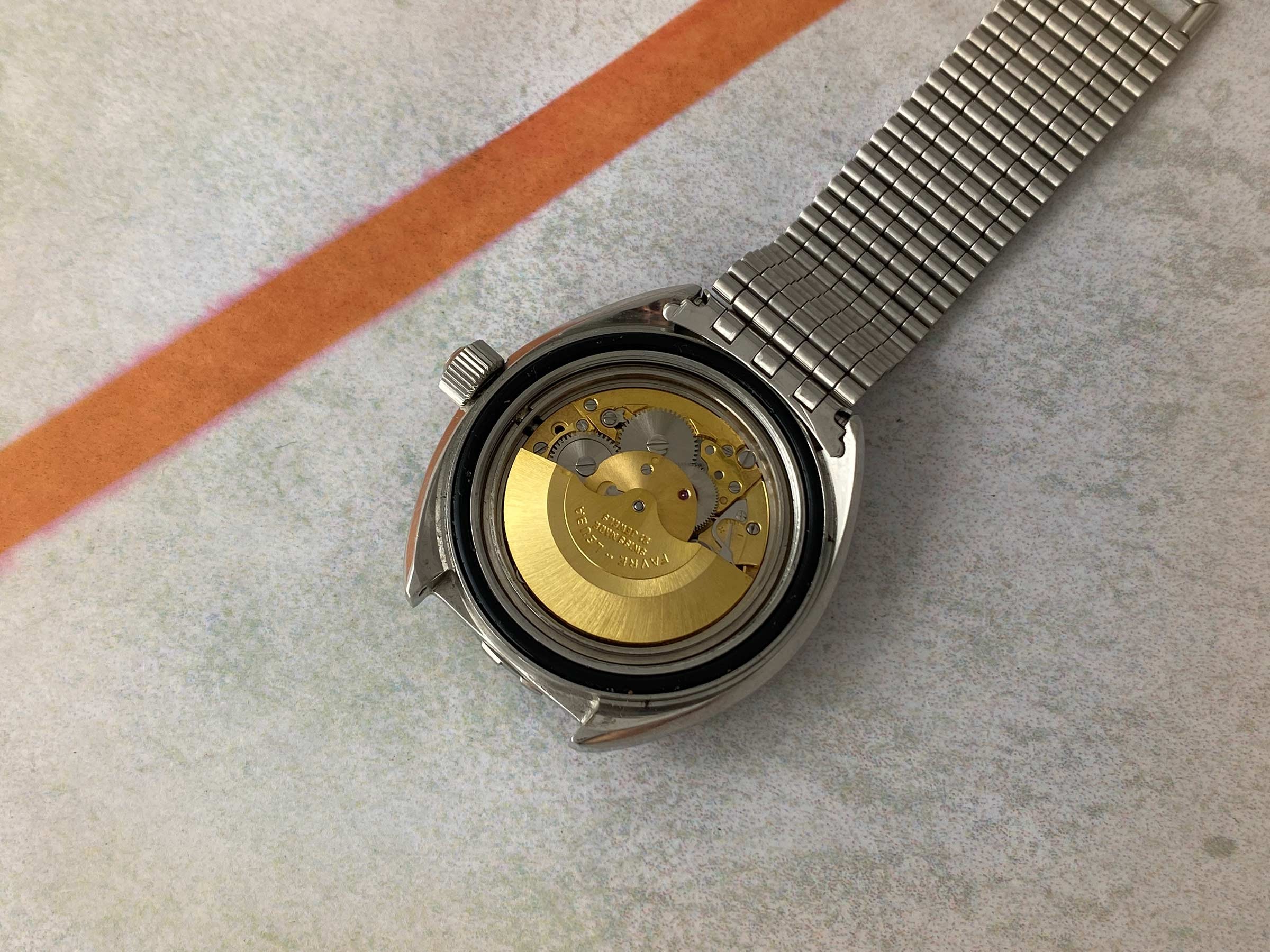 FAVRE LEUBA DEEP BLUE ROULETTE Vintage swiss automatic watch 50 ATU Cal. FL 1153 Ref. 59863 *** SPECTACULAR CONDITION ***