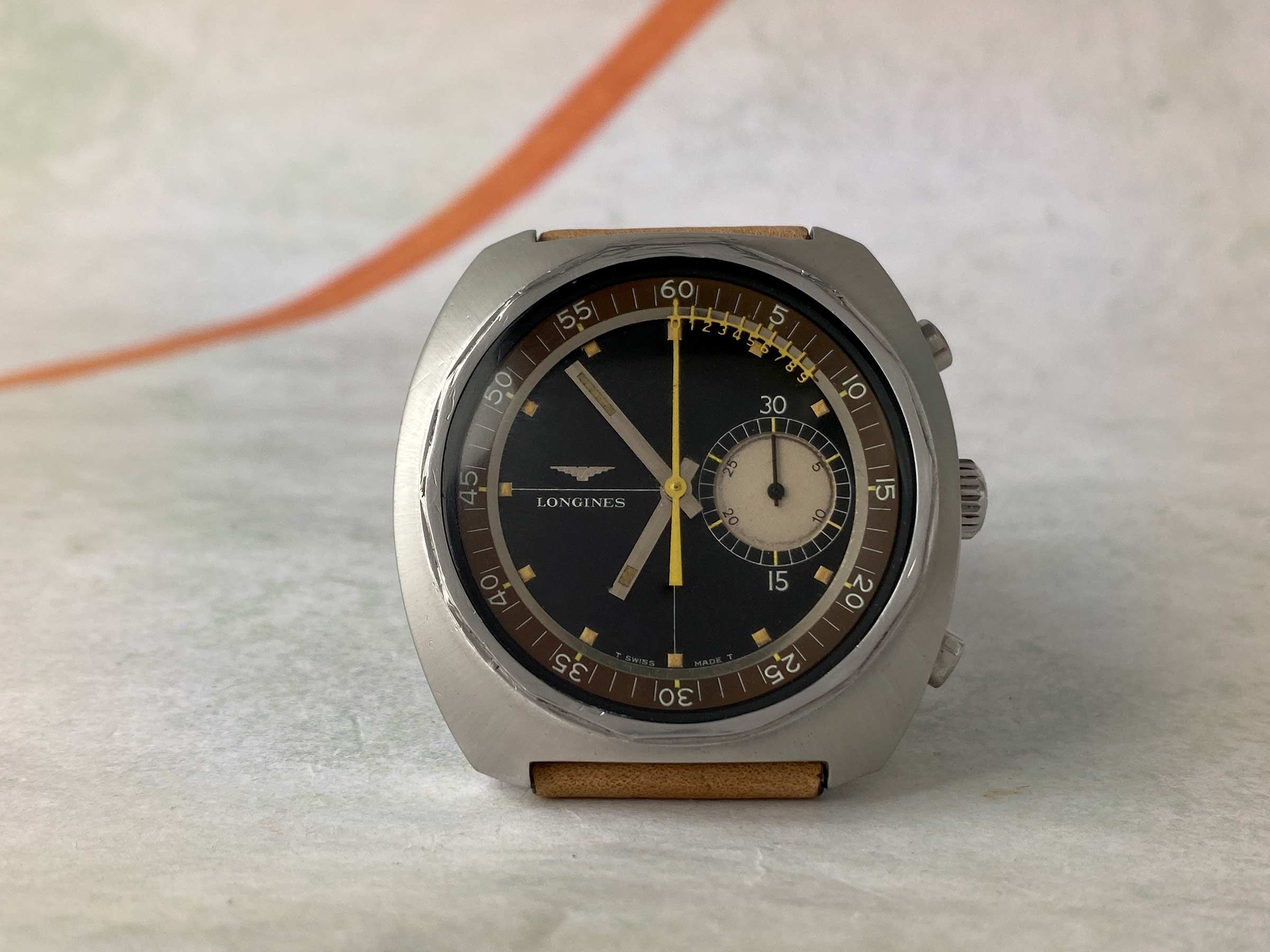 LONGINES NONIUS Vintage swiss hand winding chronograph watch Cal. 30CH Ref. 8225-2. GIANT *** COLLECTORS ***