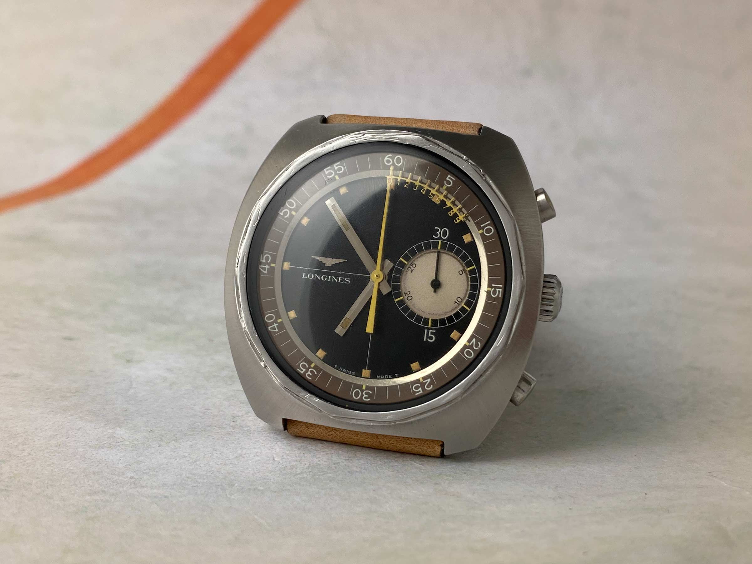 LONGINES NONIUS Vintage swiss hand winding chronograph watch Cal. 30CH Ref. 8225-2. GIANT *** COLLECTORS ***
