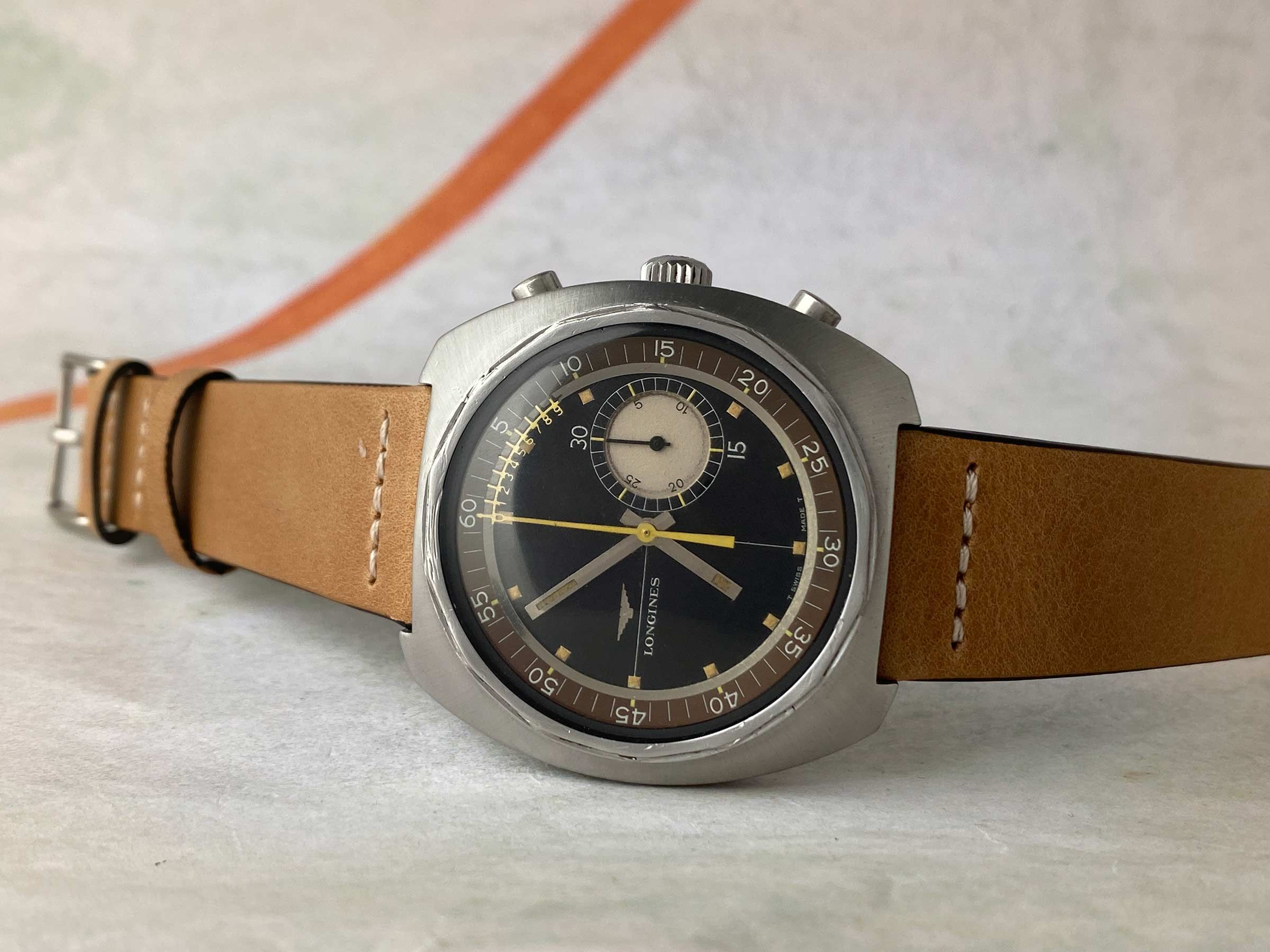 LONGINES NONIUS Vintage swiss hand winding chronograph watch Cal. 30CH Ref. 8225-2. GIANT *** COLLECTORS ***