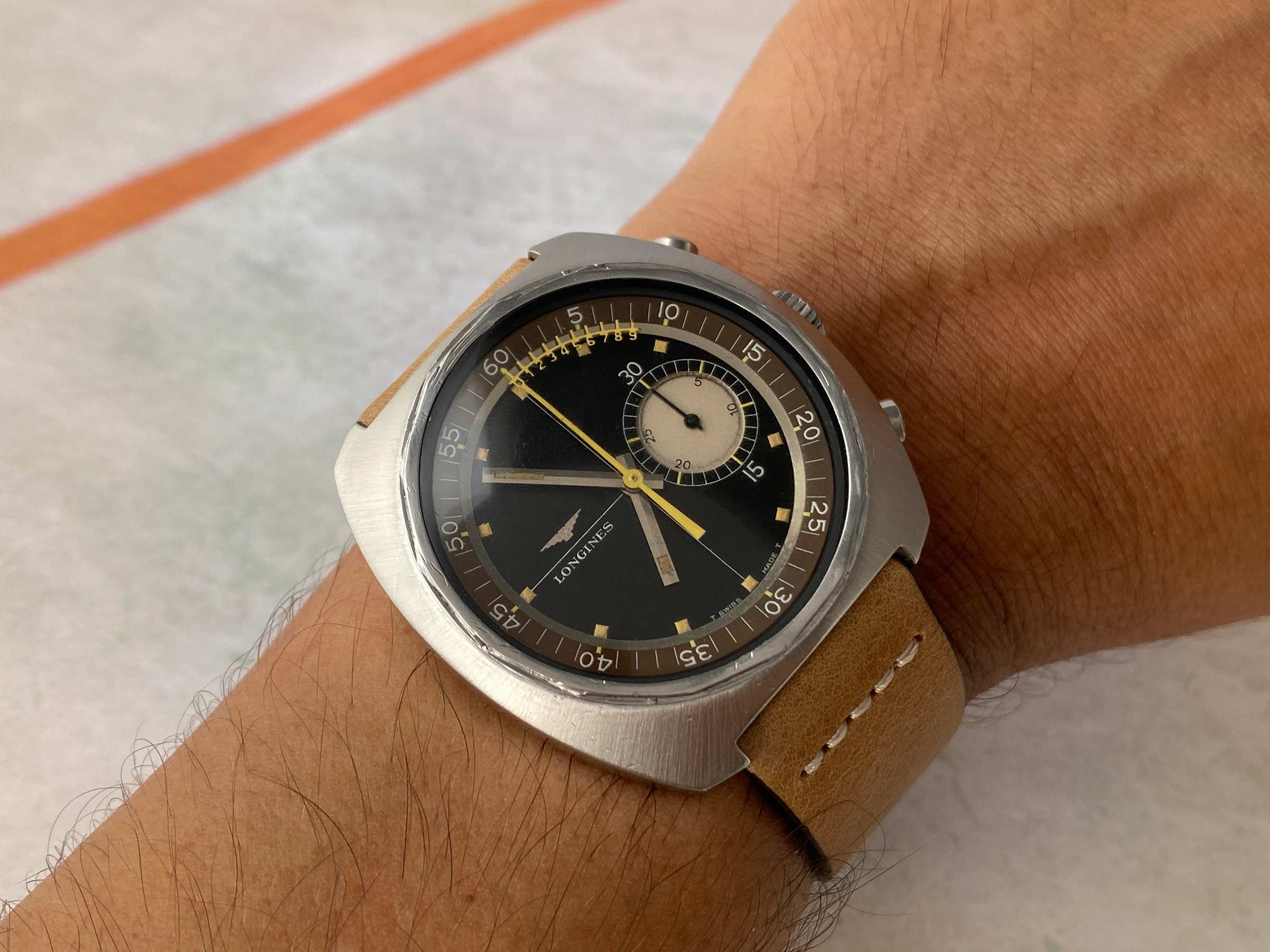 LONGINES NONIUS Vintage swiss hand winding chronograph watch Cal. 30CH Ref. 8225-2. GIANT *** COLLECTORS ***