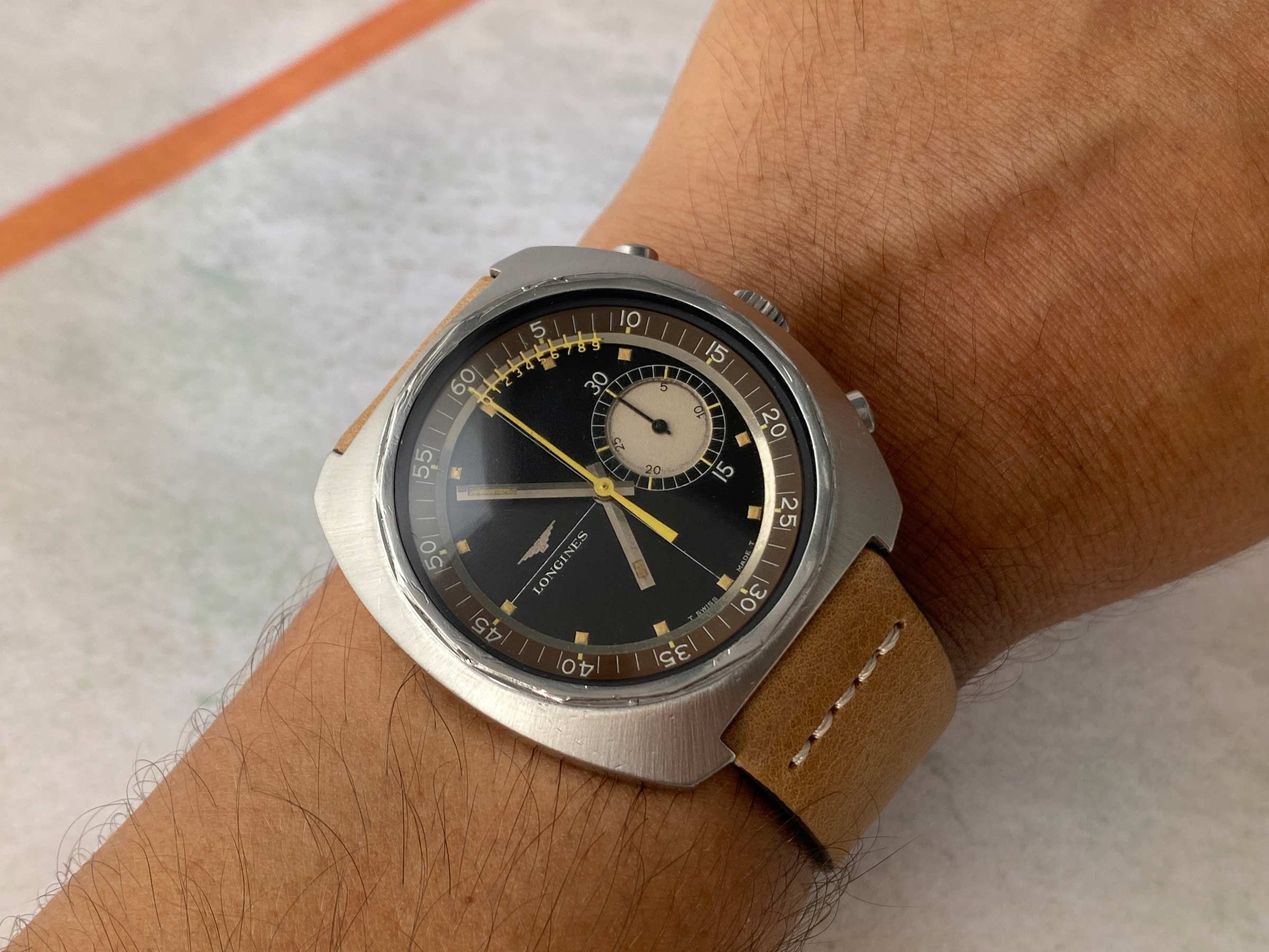 LONGINES NONIUS Vintage swiss hand winding chronograph watch Cal. 30CH Ref. 8225-2. GIANT *** COLLECTORS ***