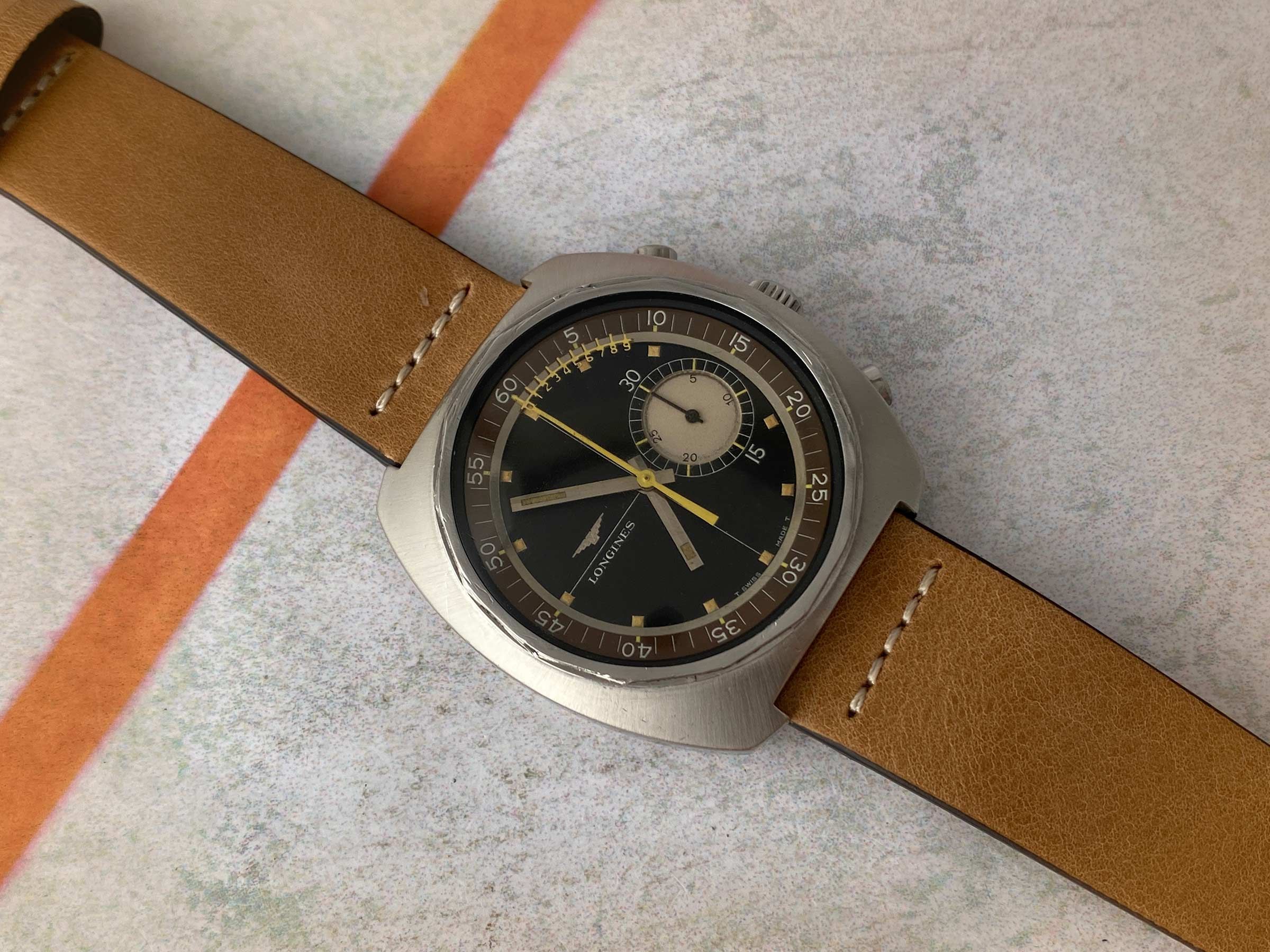 LONGINES NONIUS Vintage swiss hand winding chronograph watch Cal. 30CH Ref. 8225-2. GIANT *** COLLECTORS ***
