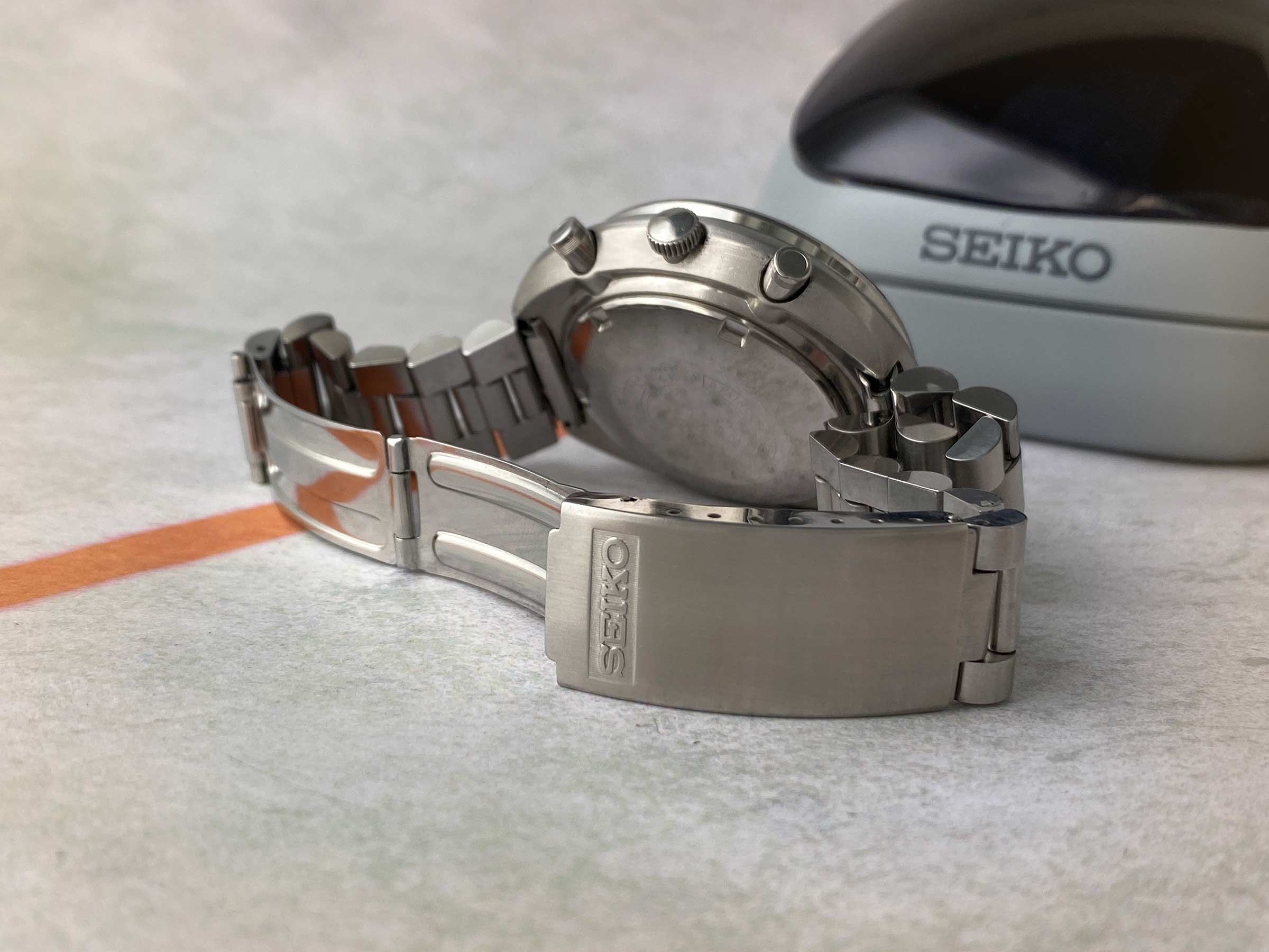 SEIKO UFO Reloj Cronógrafo antiguo automático 1977 Cal. 6138B JAPAN J Ref. 6138-0011 CON ESTUCHE *** PRECIOSA CONDICIÓN ***