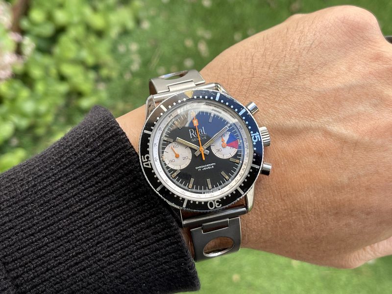 Roal ROAL GENÈVE DIVER 20 ATM - Vintage Swiss manual-winding chronograph ...