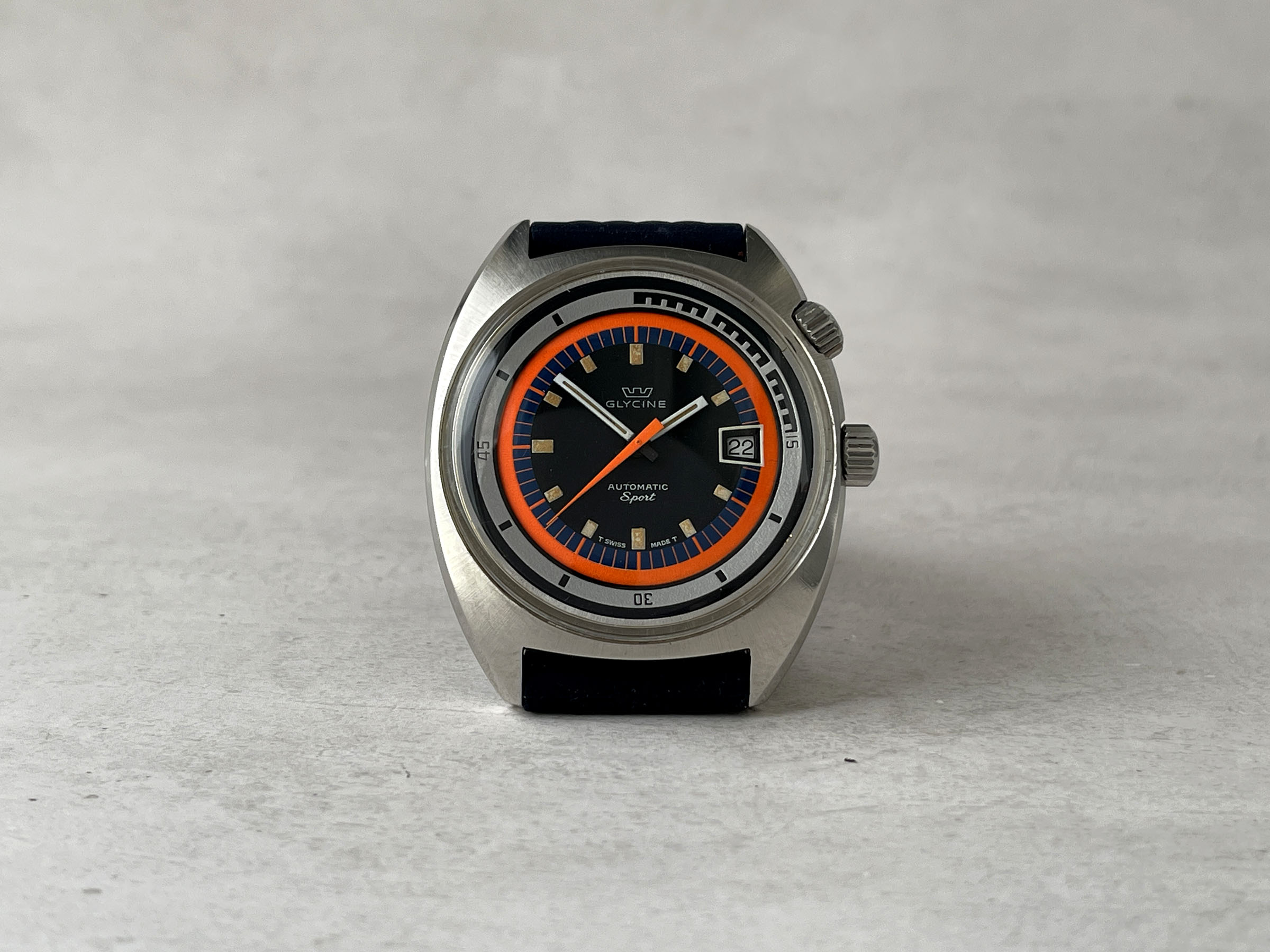 GLYCINE SPORT AIRMAN SST SPORT - Reloj suizo vintage automático Calibre AS 1902/03 Referencia 323.1219 - PAT. 314 050 - JUMBO *** ESPECTACULAR ***