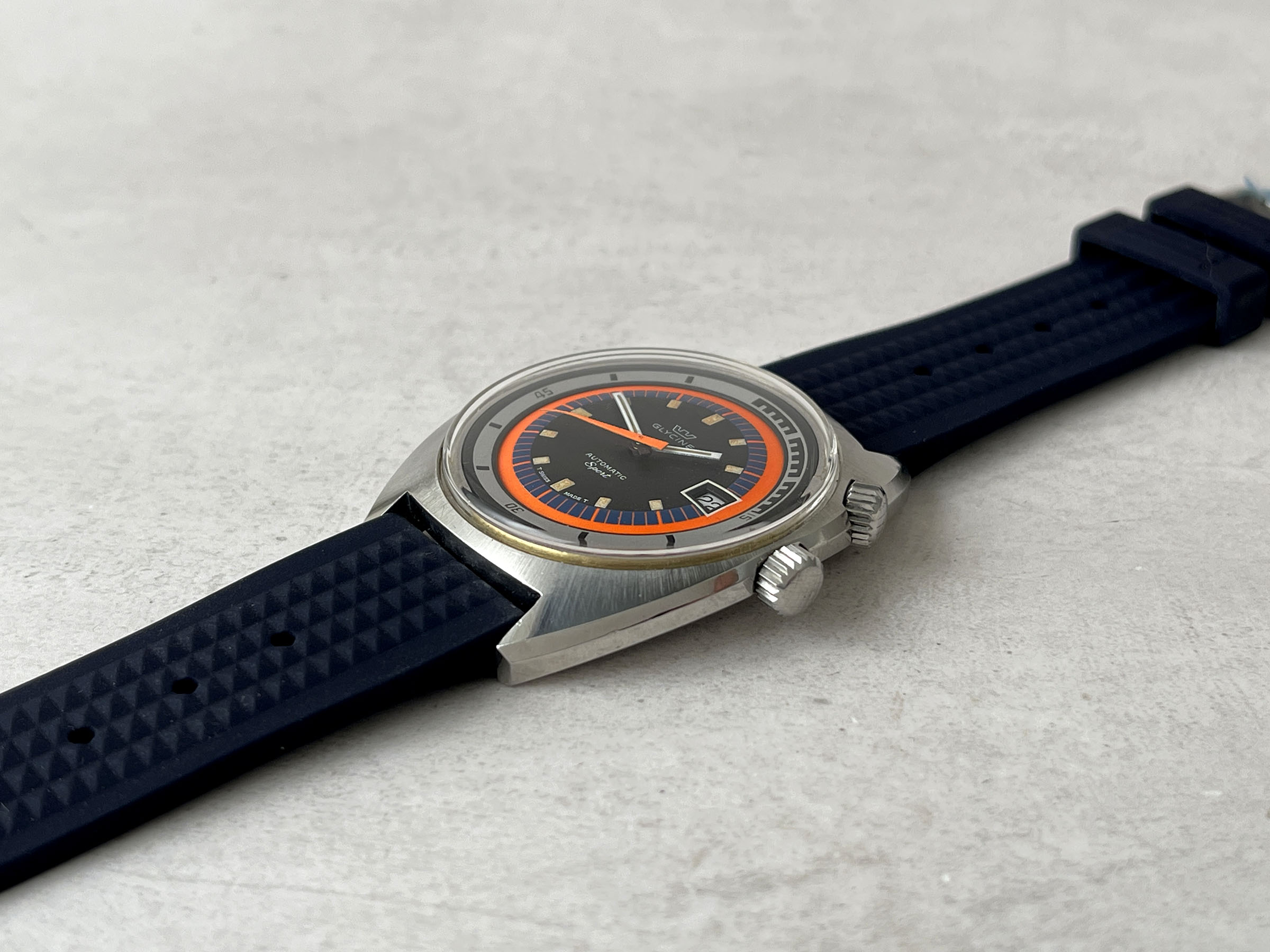 GLYCINE SPORT AIRMAN SST SPORT - Reloj suizo vintage automático Calibre AS 1902/03 Referencia 323.1219 - PAT. 314 050 - JUMBO *** ESPECTACULAR ***