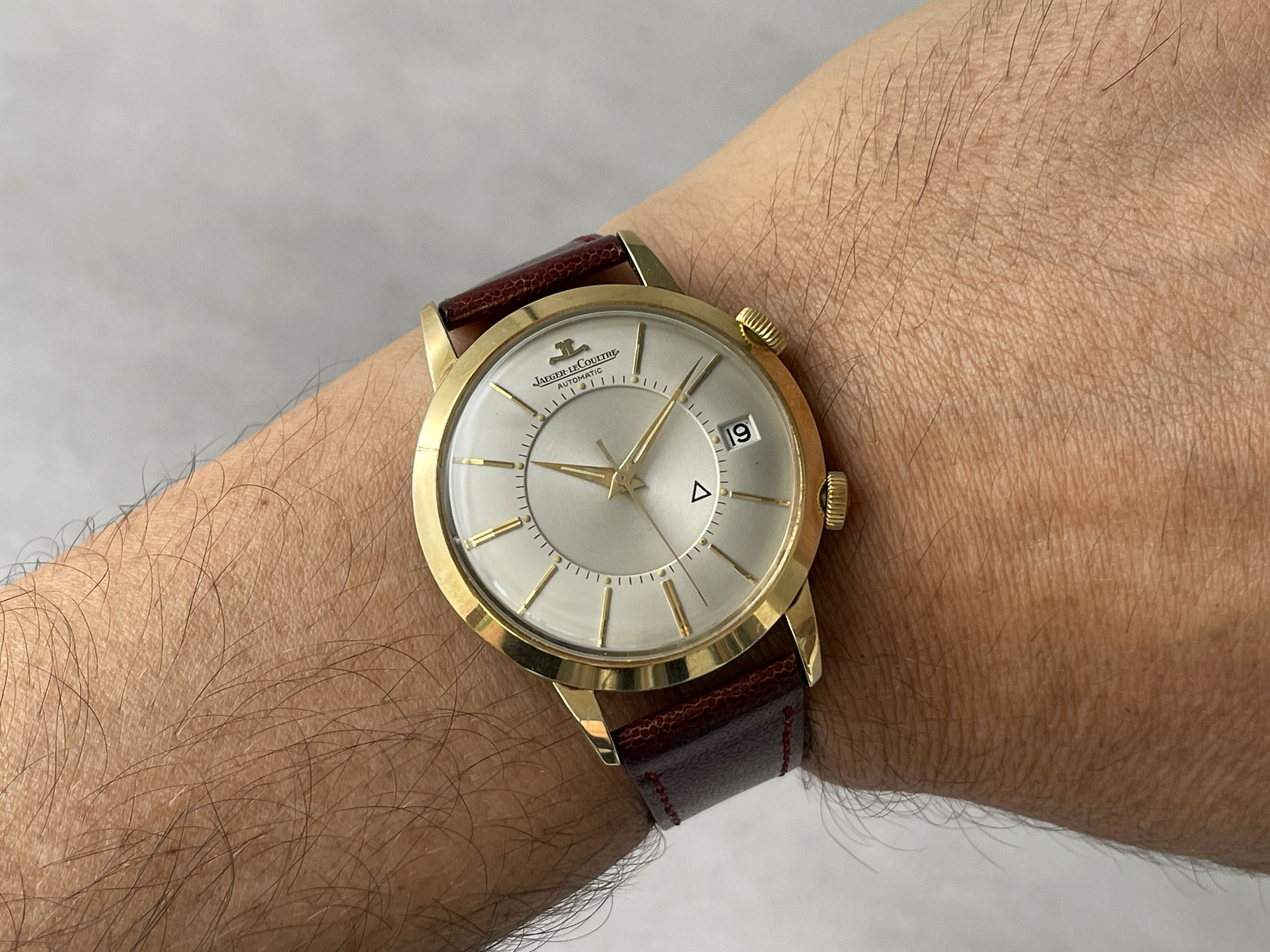 JAEGER LECOULTRE MEMOVOX AUTOMATIC 1965 (circa) - Swiss vintage automatic hammer alarm watch Cal. K825 - JUMBO *** SPECTACULAR CONDITION ***