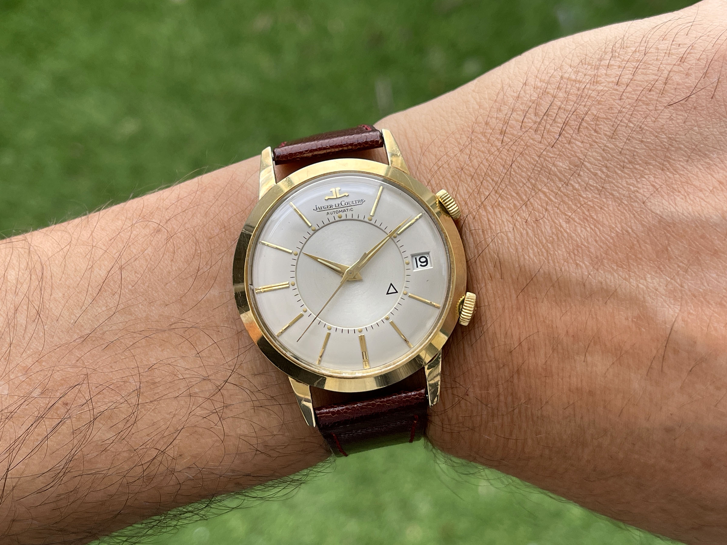 JAEGER LECOULTRE MEMOVOX AUTOMATIC 1965 (circa) - Swiss vintage automatic hammer alarm watch Cal. K825 - JUMBO *** SPECTACULAR CONDITION ***