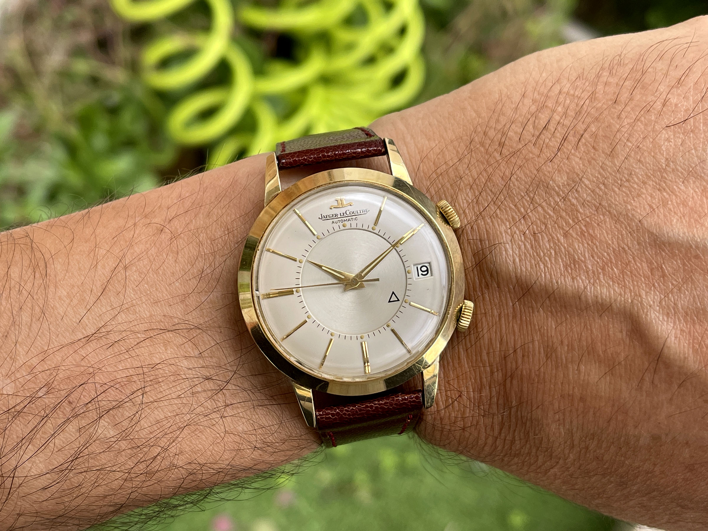 JAEGER LECOULTRE MEMOVOX AUTOMATIC 1965 (circa) - Swiss vintage automatic hammer alarm watch Cal. K825 - JUMBO *** SPECTACULAR CONDITION ***