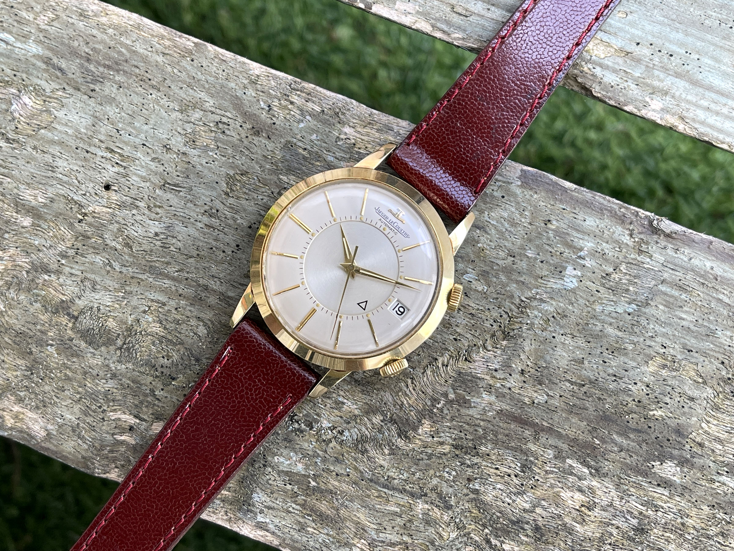 JAEGER LECOULTRE MEMOVOX AUTOMATIC 1965 (circa) - Swiss vintage automatic hammer alarm watch Cal. K825 - JUMBO *** SPECTACULAR CONDITION ***