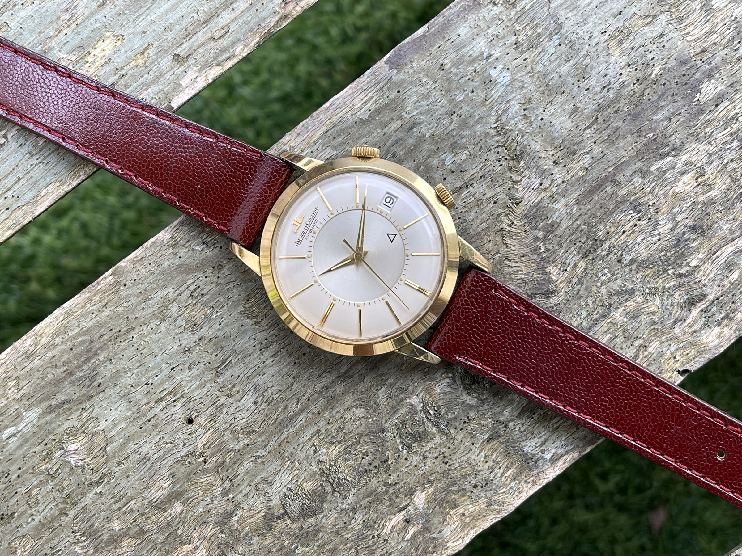 JAEGER LECOULTRE MEMOVOX AUTOMATIC 1965 (circa) - Swiss vintage automatic hammer alarm watch Cal. K825 - JUMBO *** SPECTACULAR CONDITION ***
