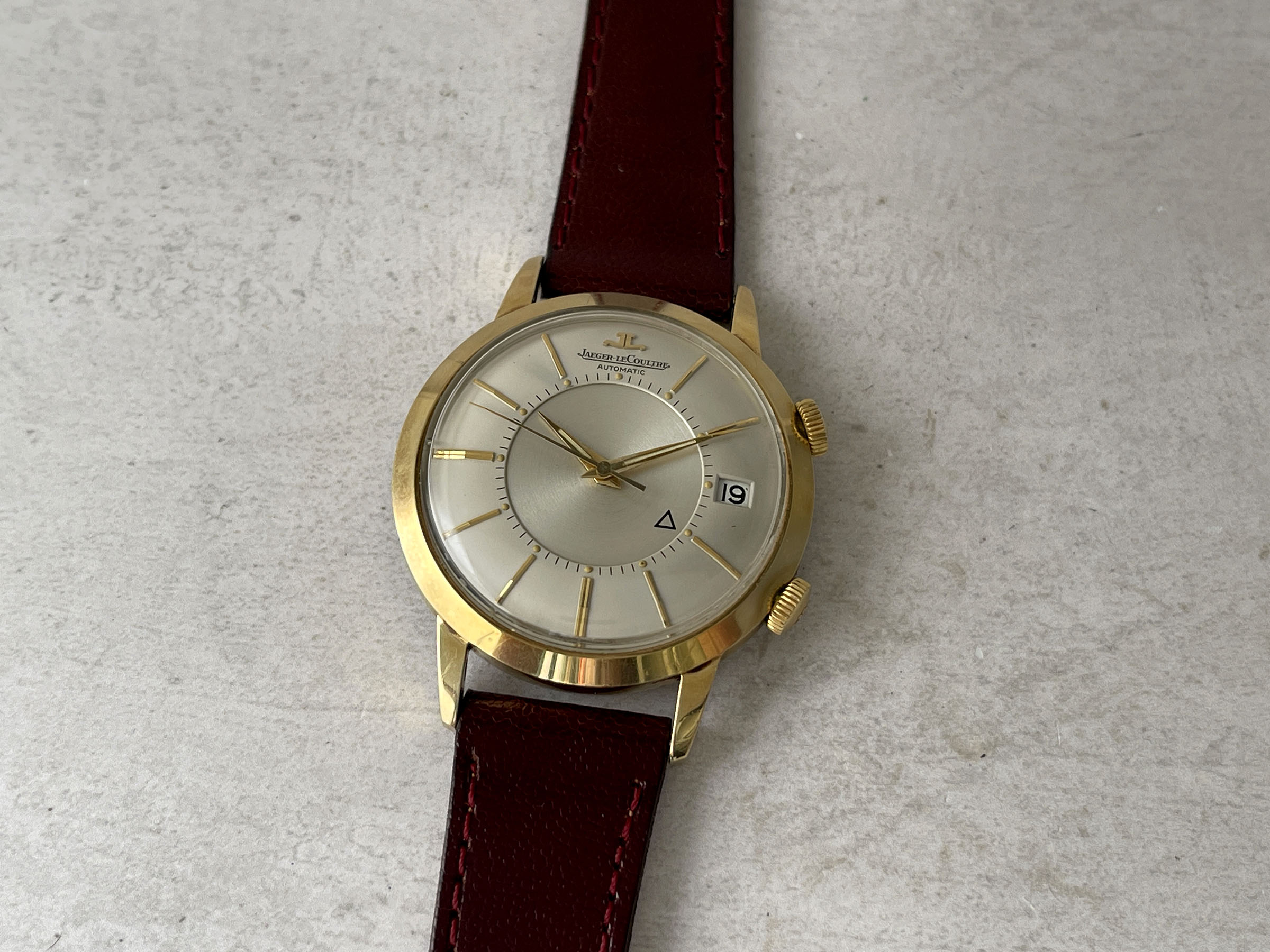 JAEGER LECOULTRE MEMOVOX AUTOMATIC 1965 (circa) - Swiss vintage automatic hammer alarm watch Cal. K825 - JUMBO *** SPECTACULAR CONDITION ***