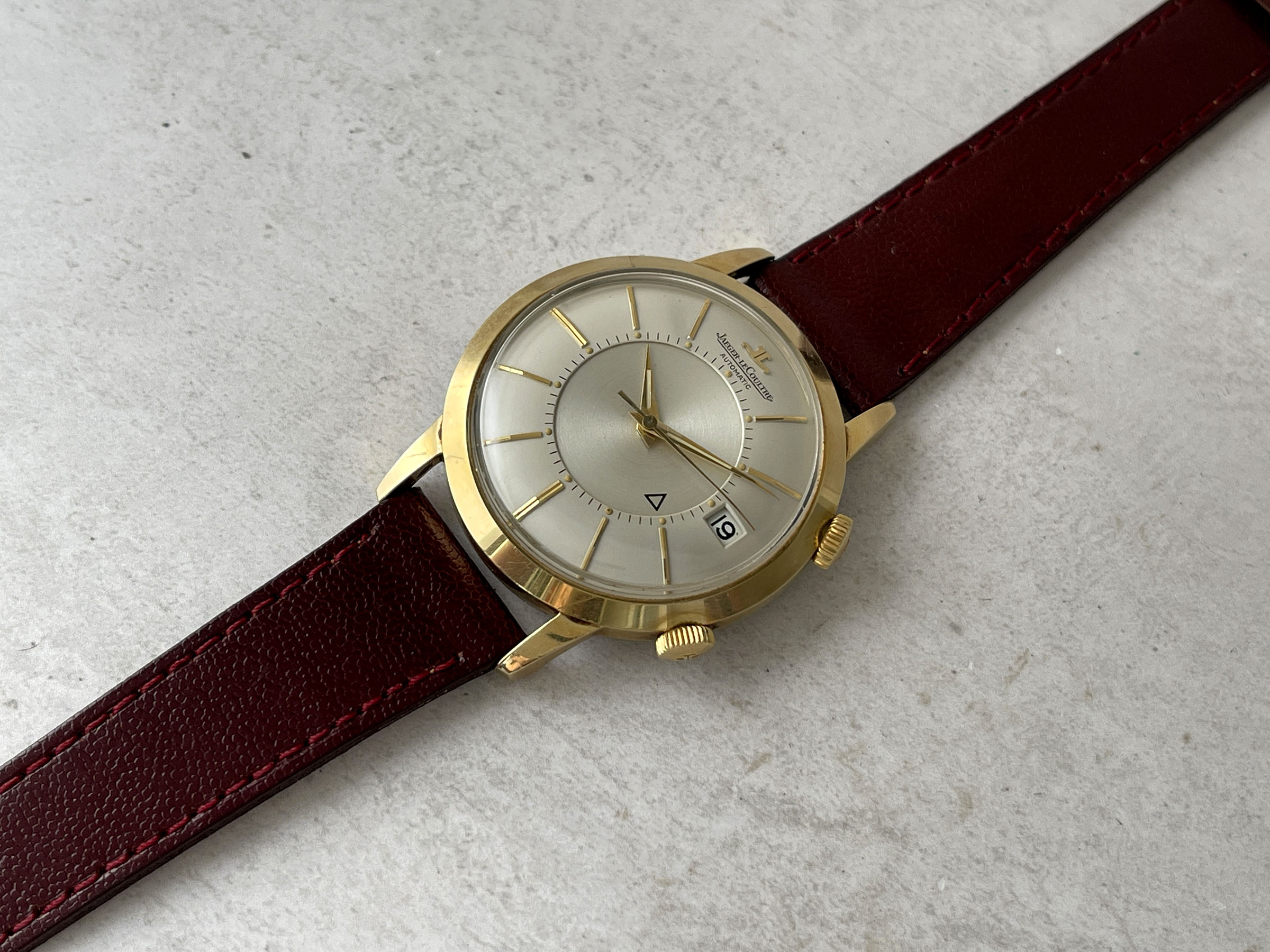 JAEGER LECOULTRE MEMOVOX AUTOMATIC 1965 (circa) - Swiss vintage automatic hammer alarm watch Cal. K825 - JUMBO *** SPECTACULAR CONDITION ***