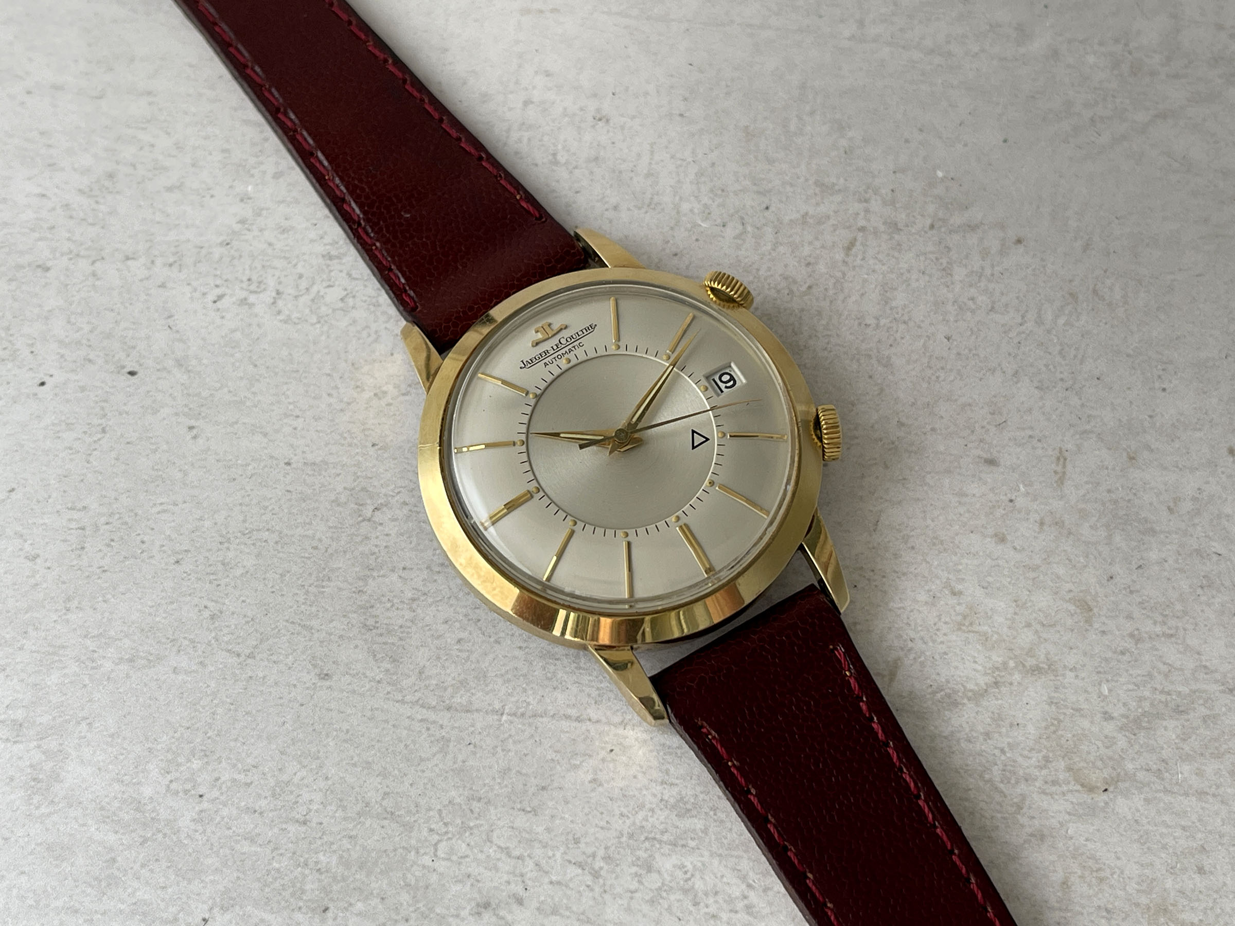 JAEGER LECOULTRE MEMOVOX AUTOMATIC 1965 (circa) - Swiss vintage automatic hammer alarm watch Cal. K825 - JUMBO *** SPECTACULAR CONDITION ***