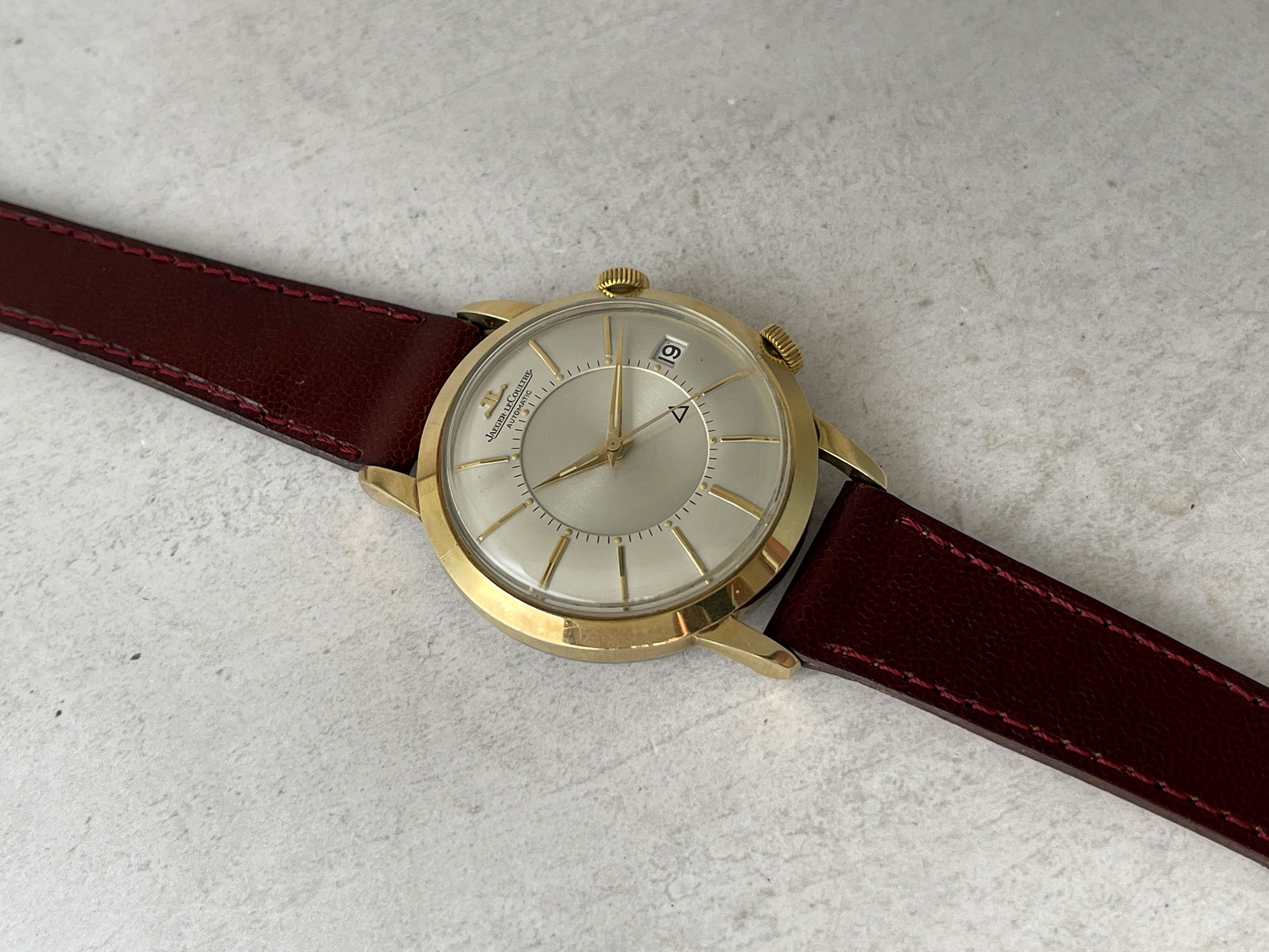 JAEGER LECOULTRE MEMOVOX AUTOMATIC 1965 (circa) - Swiss vintage automatic hammer alarm watch Cal. K825 - JUMBO *** SPECTACULAR CONDITION ***