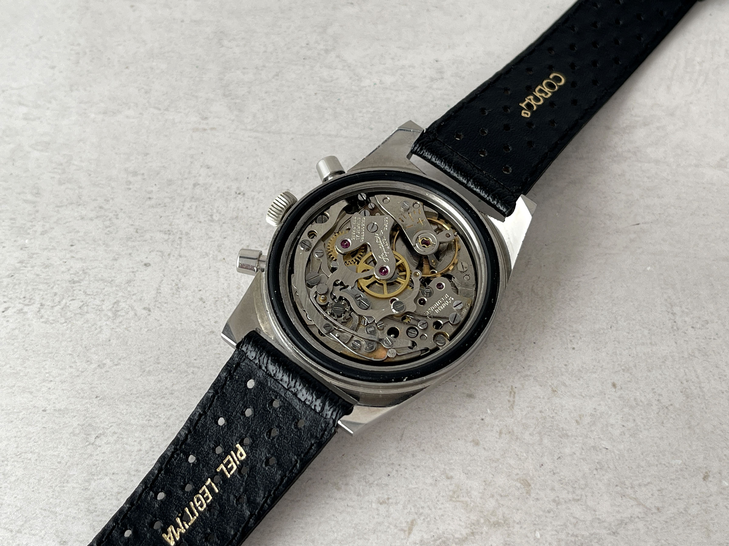 AQUASTAR DEEPSTAR 1968 (circa) - Reloj suizo antiguo de cuerda Referencia 92 Calibre Valjoux 92 - ICÓNICO *** IMPRESIONANTE ***