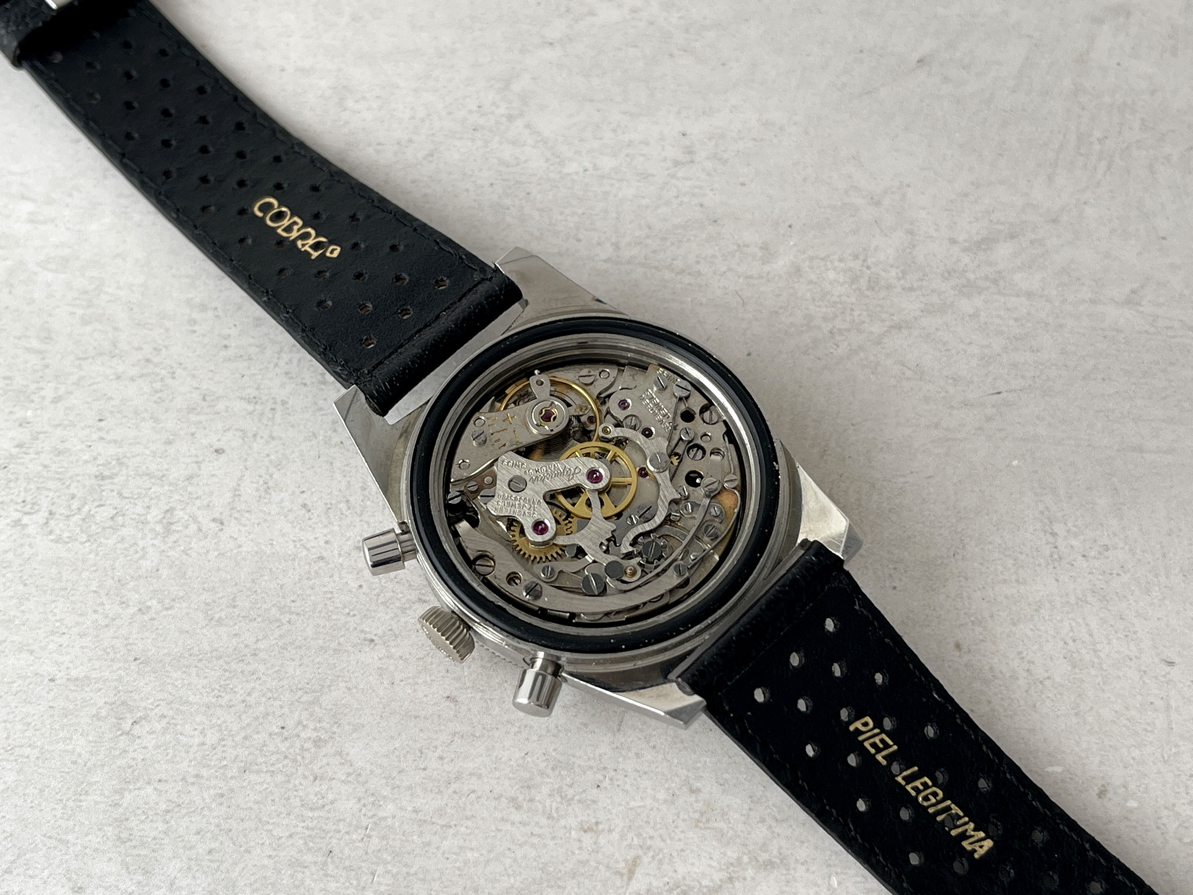 AQUASTAR DEEPSTAR 1968 (circa) - Reloj suizo antiguo de cuerda Referencia 92 Calibre Valjoux 92 - ICÓNICO *** IMPRESIONANTE ***