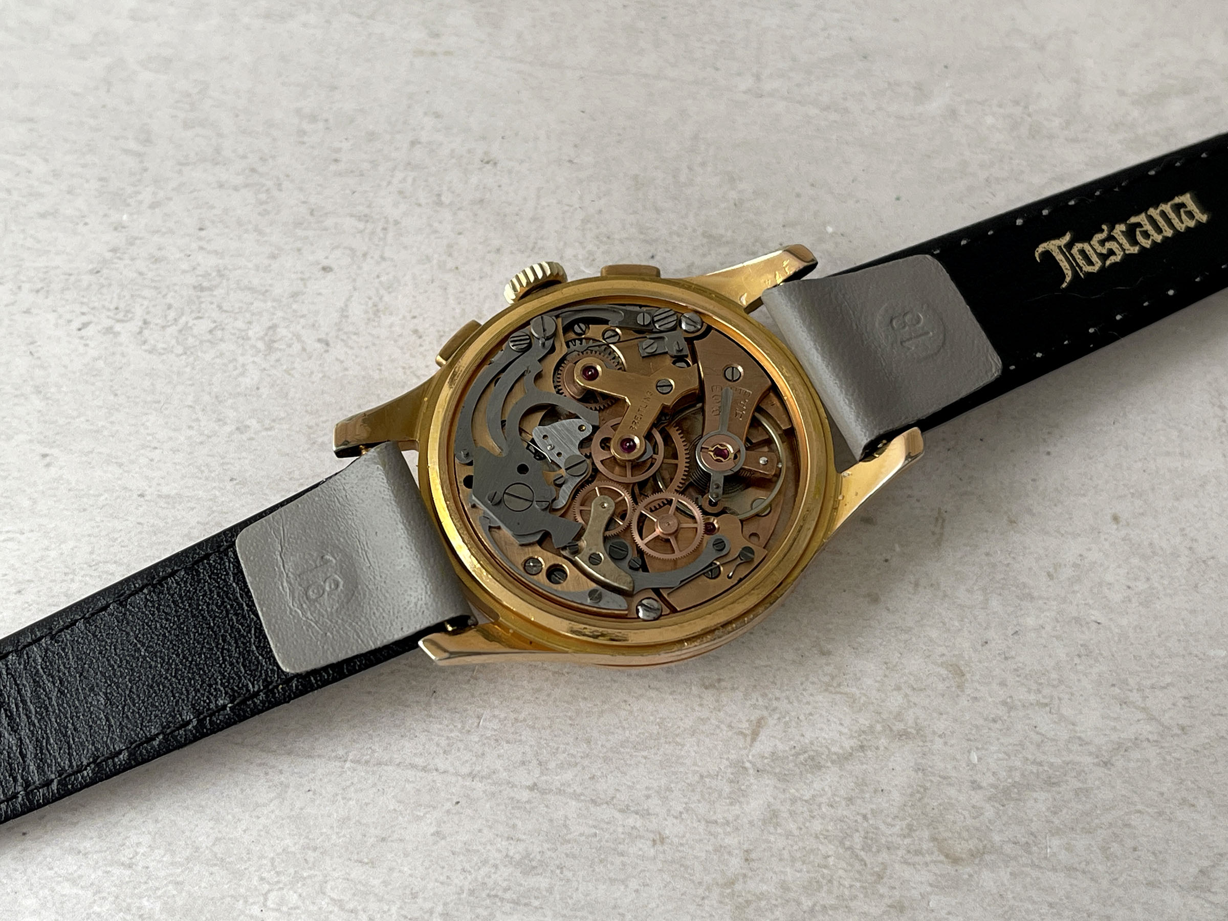 BREITLING CADETTE CHRONOGRAPH 1953 - Reloj cronógrafo suizo vintage de cuerda 37MM OVERSIZE Cal. Venus 188 Ref. 1188 *** CON PAPELES ***