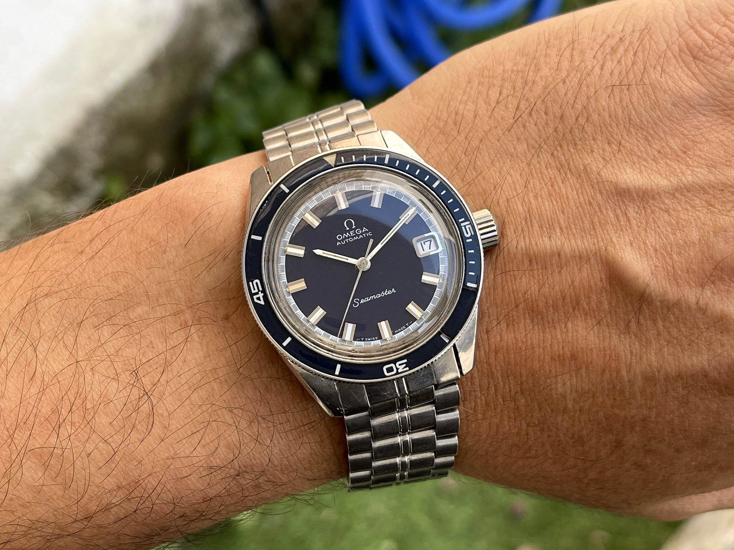 OMEGA SEAMASTER 60 "BIG CROWN" 1970 (circa) - Vintage Swiss Automatic Watch Ref. 166.062 Cal. 565 *** ALL ORIGINAL ***