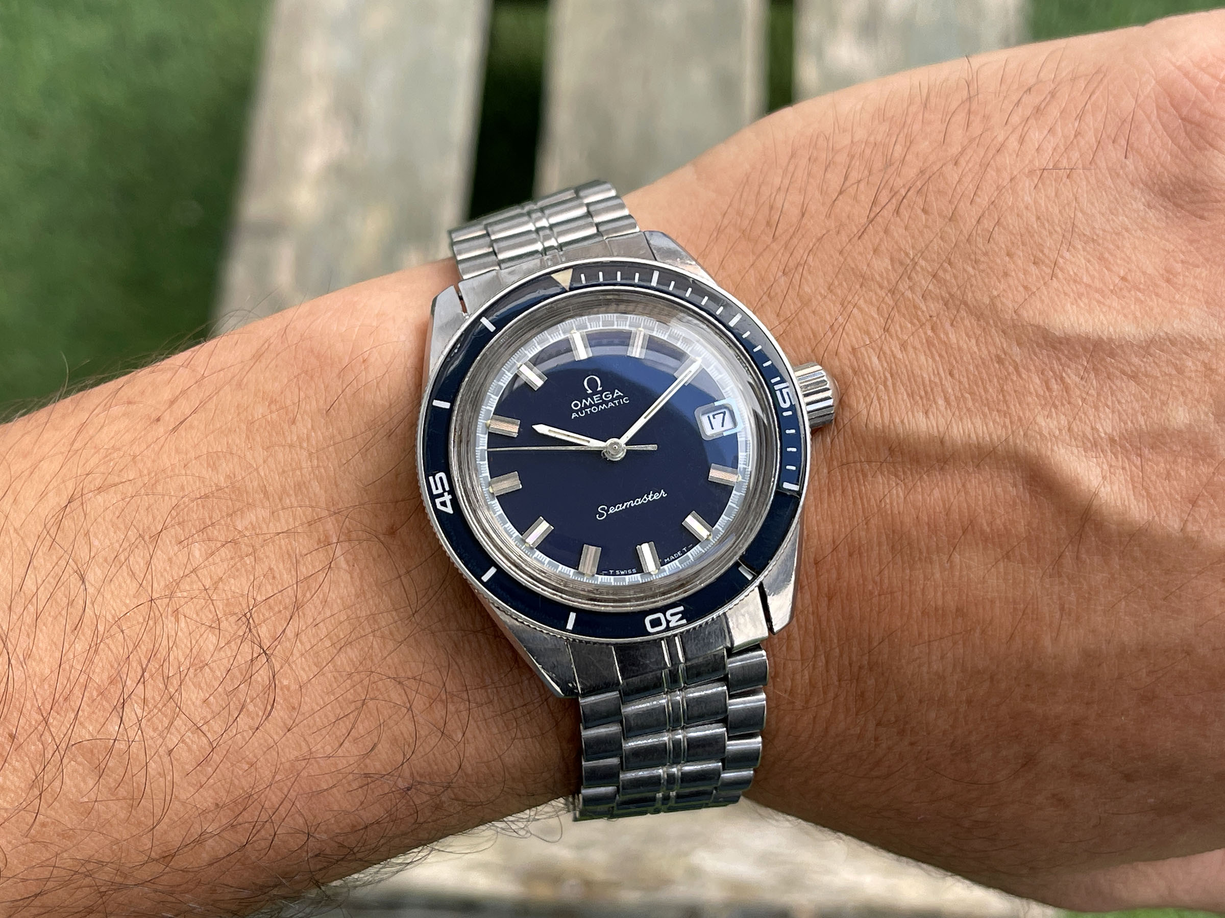 OMEGA SEAMASTER 60 "BIG CROWN" 1970 (circa) - Vintage Swiss Automatic Watch Ref. 166.062 Cal. 565 *** ALL ORIGINAL ***