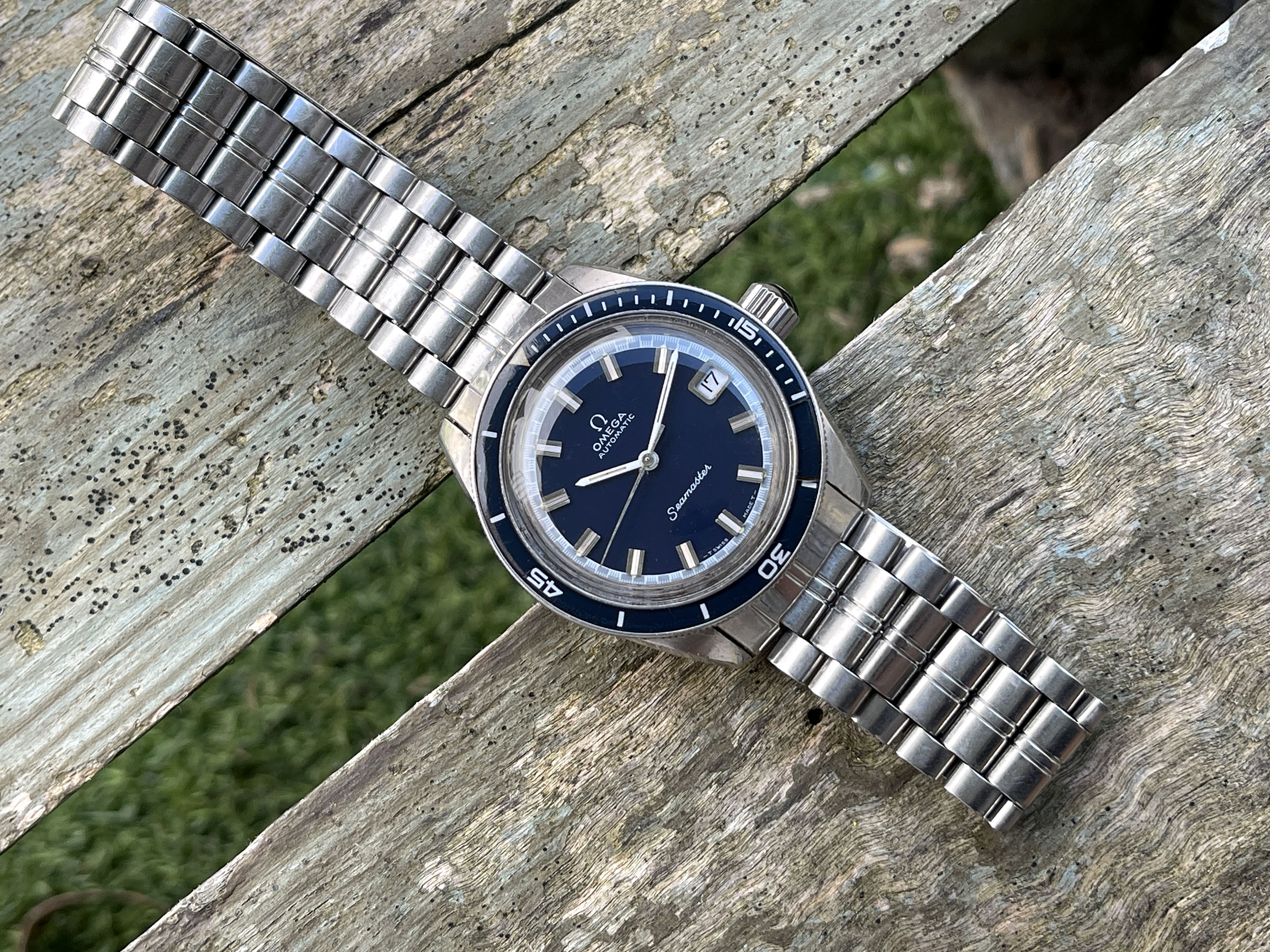 OMEGA SEAMASTER 60 "BIG CROWN" 1970 (circa) - Vintage Swiss Automatic Watch Ref. 166.062 Cal. 565 *** ALL ORIGINAL ***