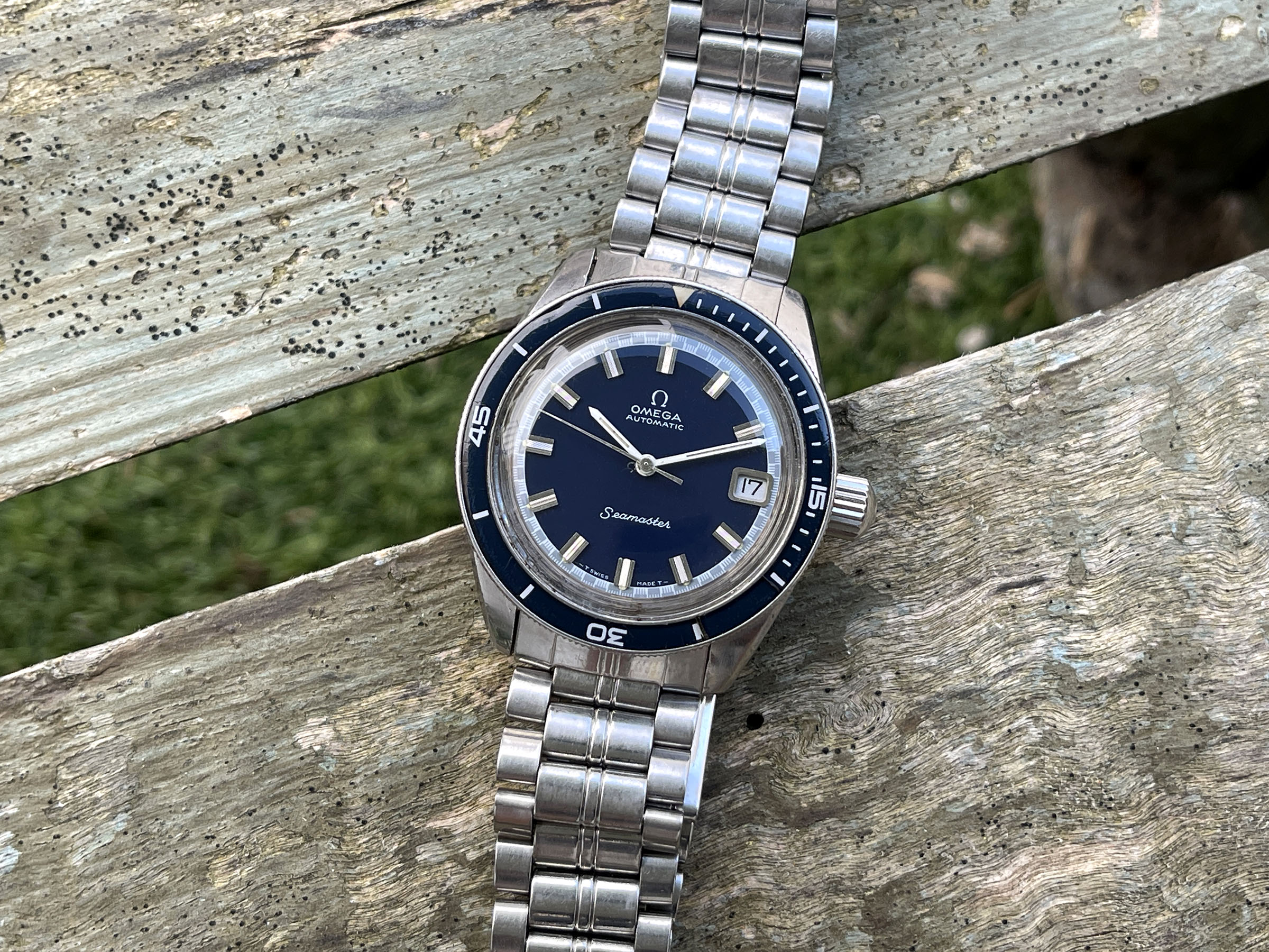 OMEGA SEAMASTER 60 "BIG CROWN" 1970 (circa) - Vintage Swiss Automatic Watch Ref. 166.062 Cal. 565 *** ALL ORIGINAL ***