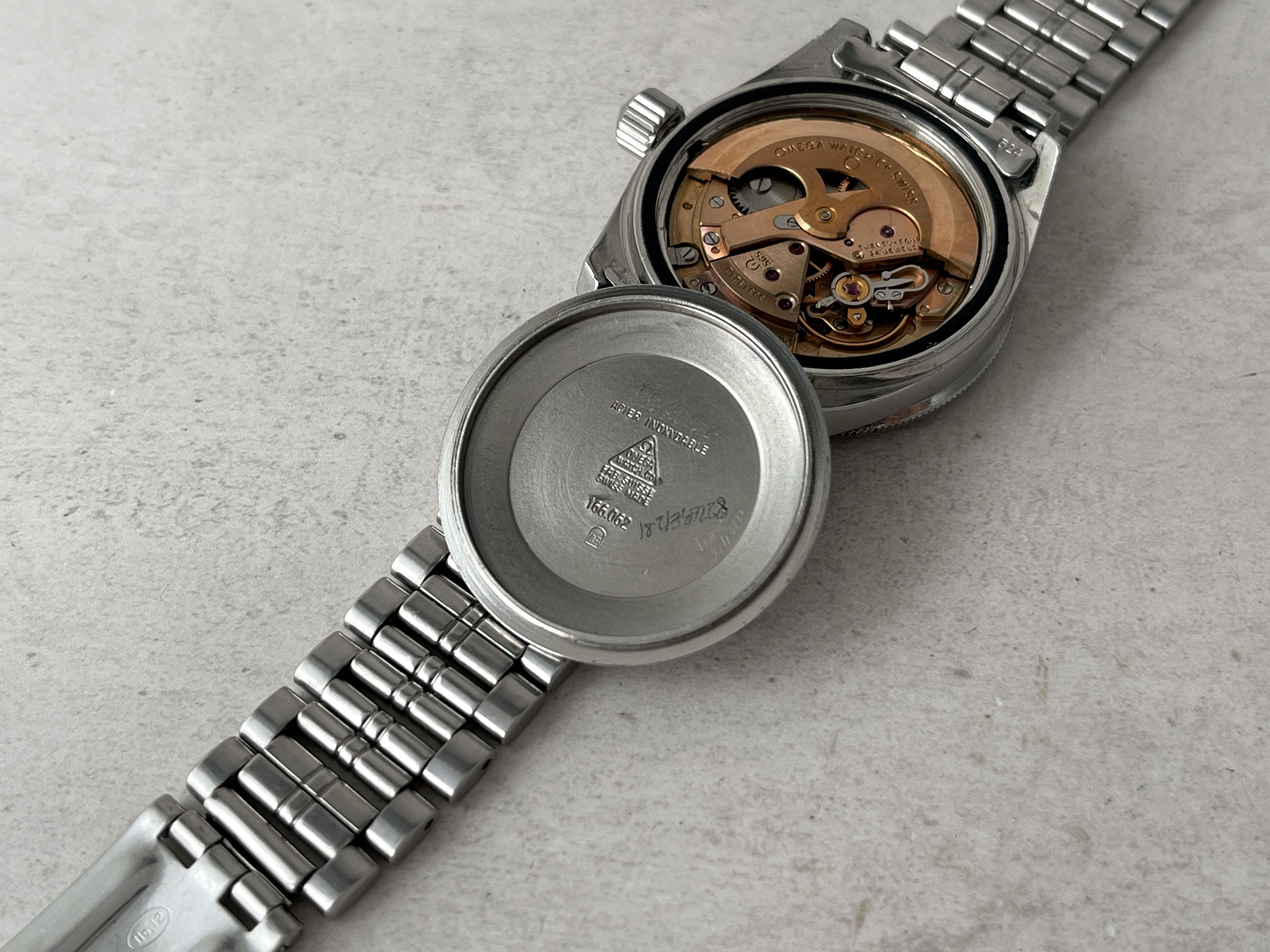 OMEGA SEAMASTER 60 "BIG CROWN" 1970 (circa) - Vintage Swiss Automatic Watch Ref. 166.062 Cal. 565 *** ALL ORIGINAL ***
