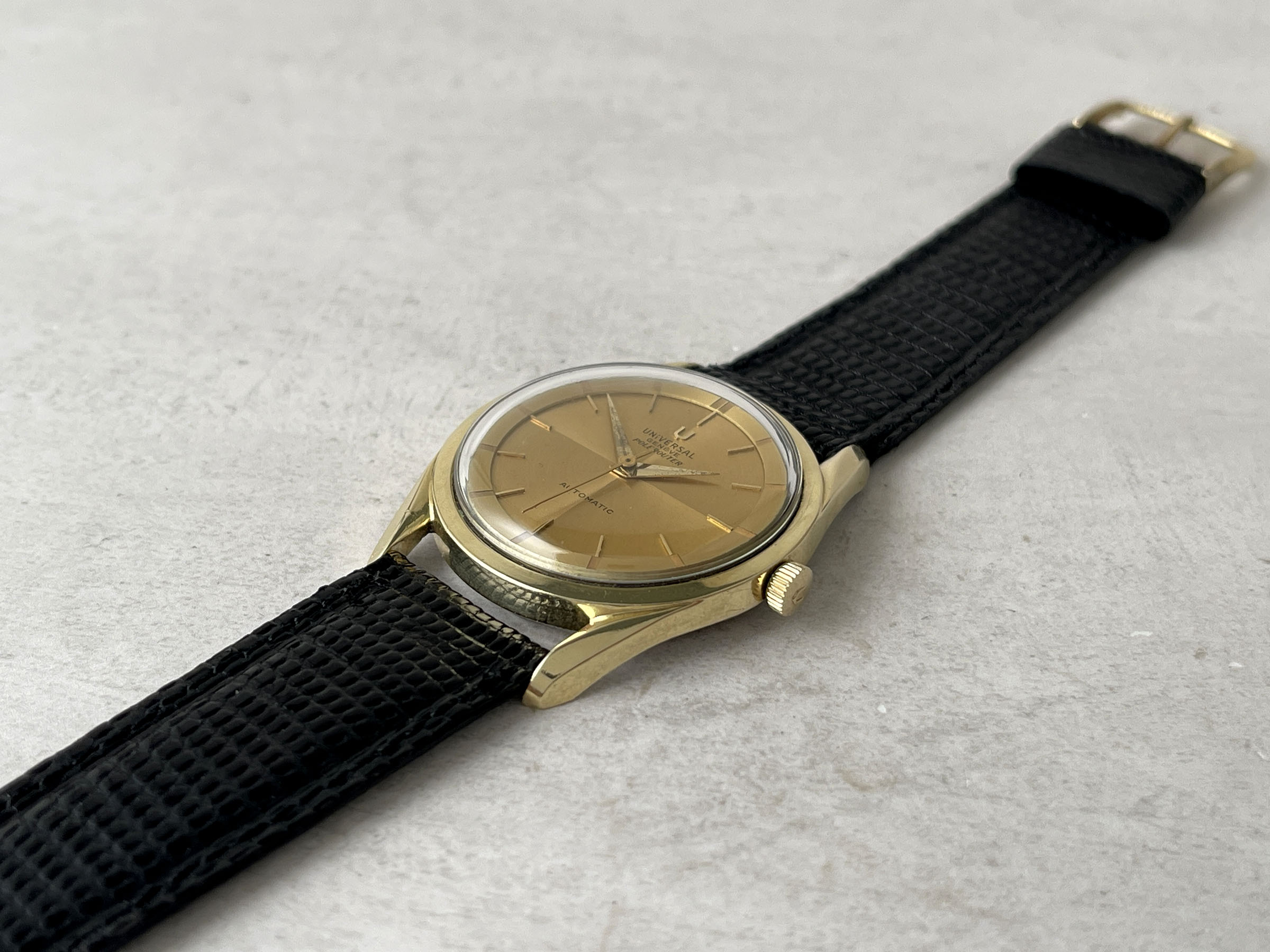 UNIVERSAL GENEVE POLEROUTER AUTOMATIC 1960 (circa) - Reloj vintage suizo automático Cal. MICROTOR 218-9 Ref. 20365/1 *** BONITO ***