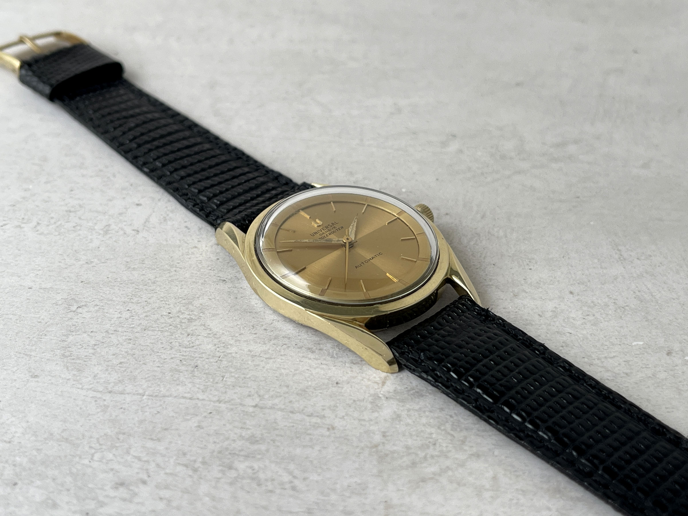 UNIVERSAL GENEVE POLEROUTER AUTOMATIC 1960 (circa) - Reloj vintage suizo automático Cal. MICROTOR 218-9 Ref. 20365/1 *** BONITO ***