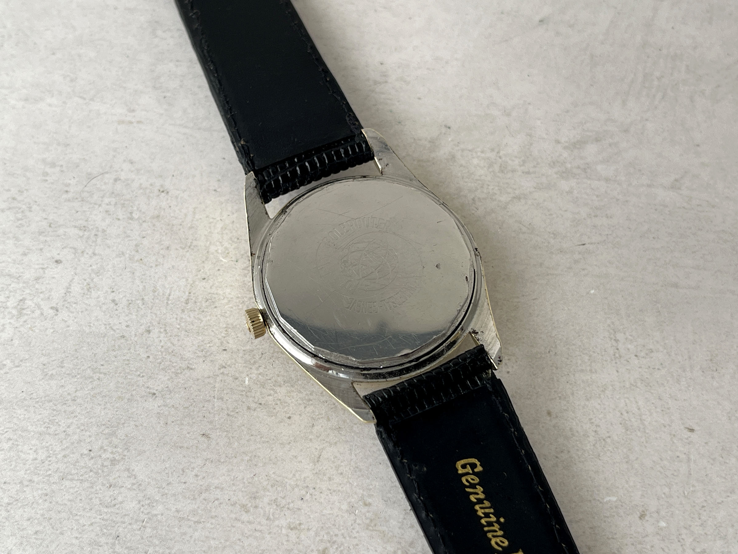 UNIVERSAL GENEVE POLEROUTER AUTOMATIC 1960 (circa) - Reloj vintage suizo automático Cal. MICROTOR 218-9 Ref. 20365/1 *** BONITO ***