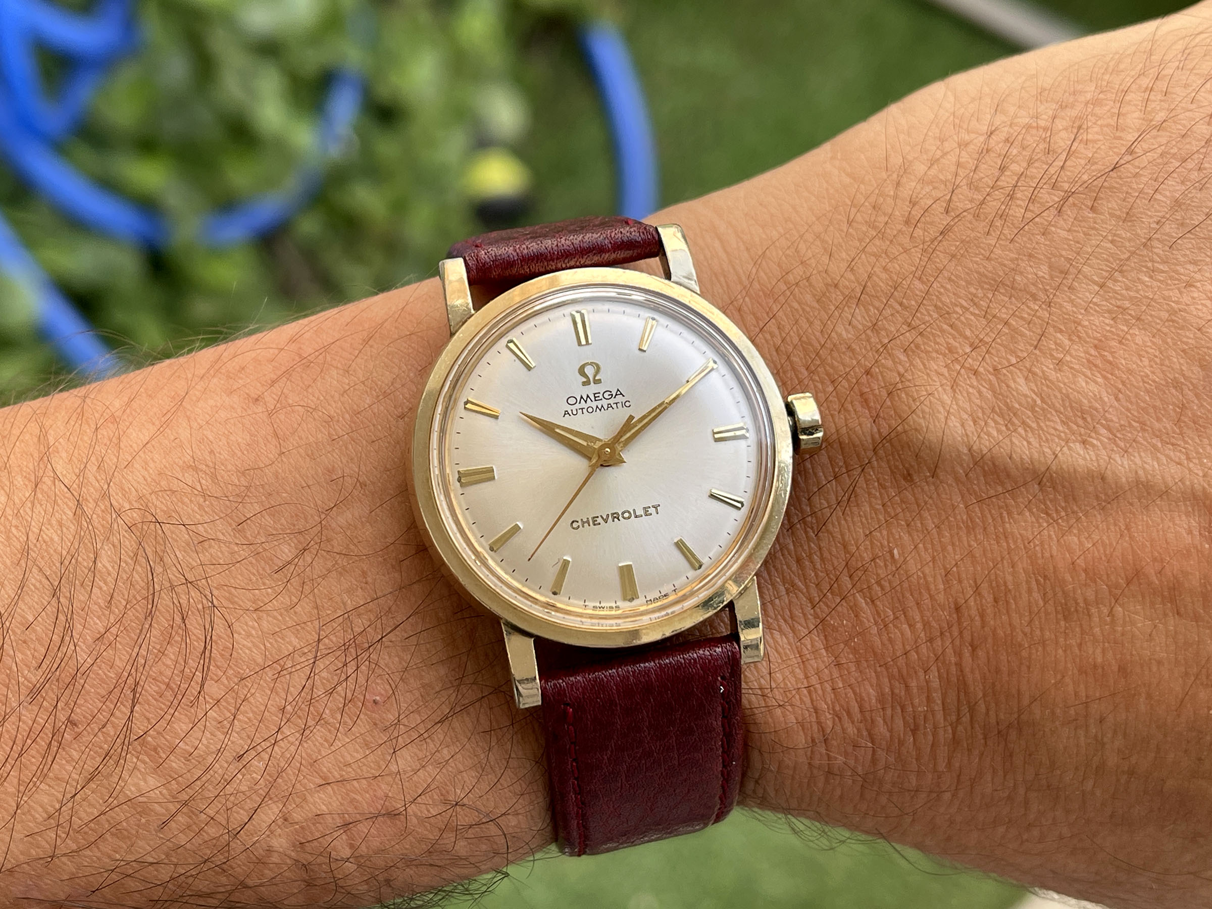 OMEGA "CHEVROLET" PRESENTATION WATCH 1969 - Vintage Swiss Automatic Watch Ref. LU 6289 Cal. 550 *** COLLECTOR'S EDITION ***