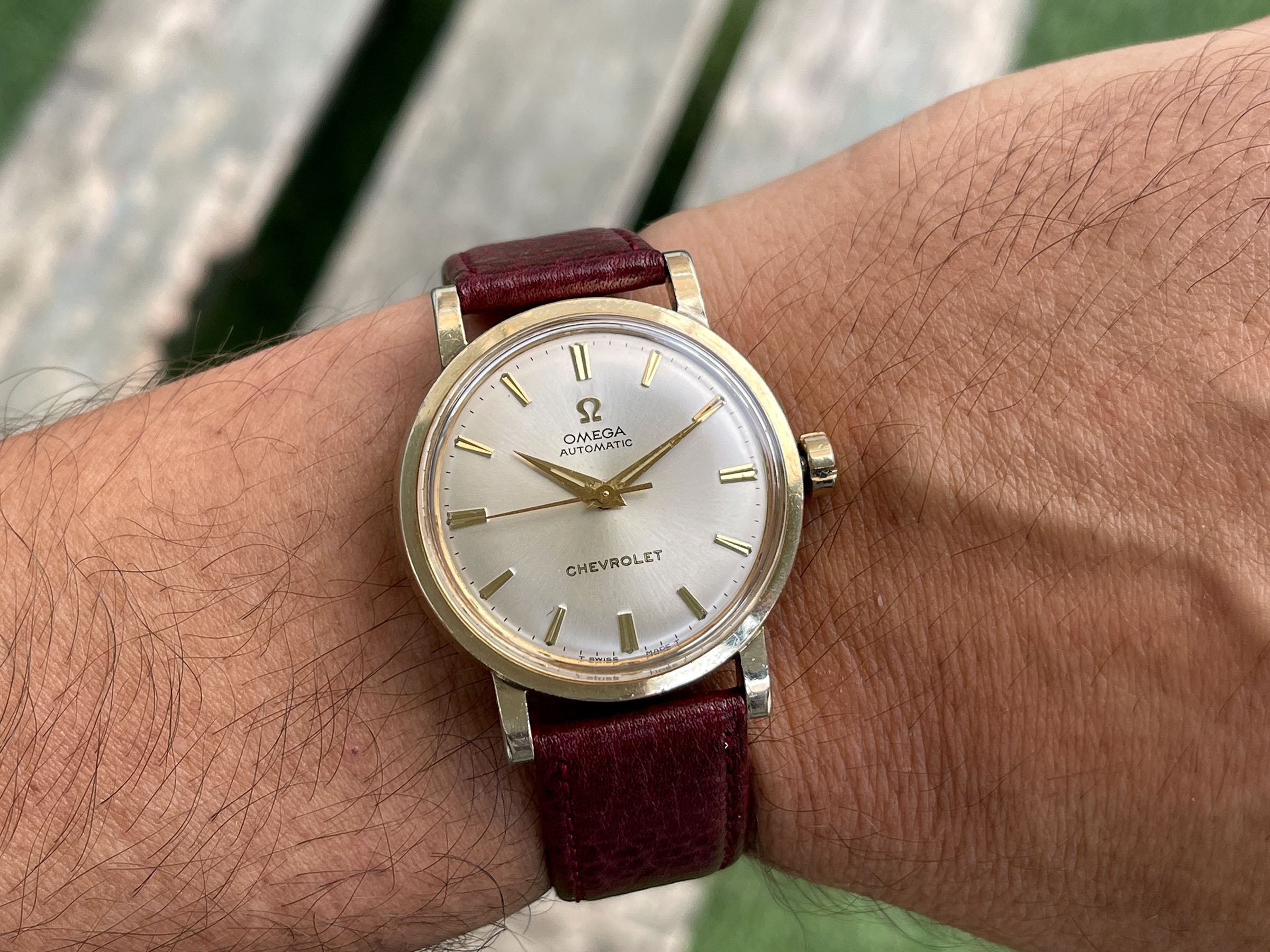 OMEGA "CHEVROLET" PRESENTATION WATCH 1969 - Vintage Swiss Automatic Watch Ref. LU 6289 Cal. 550 *** COLLECTOR'S EDITION ***