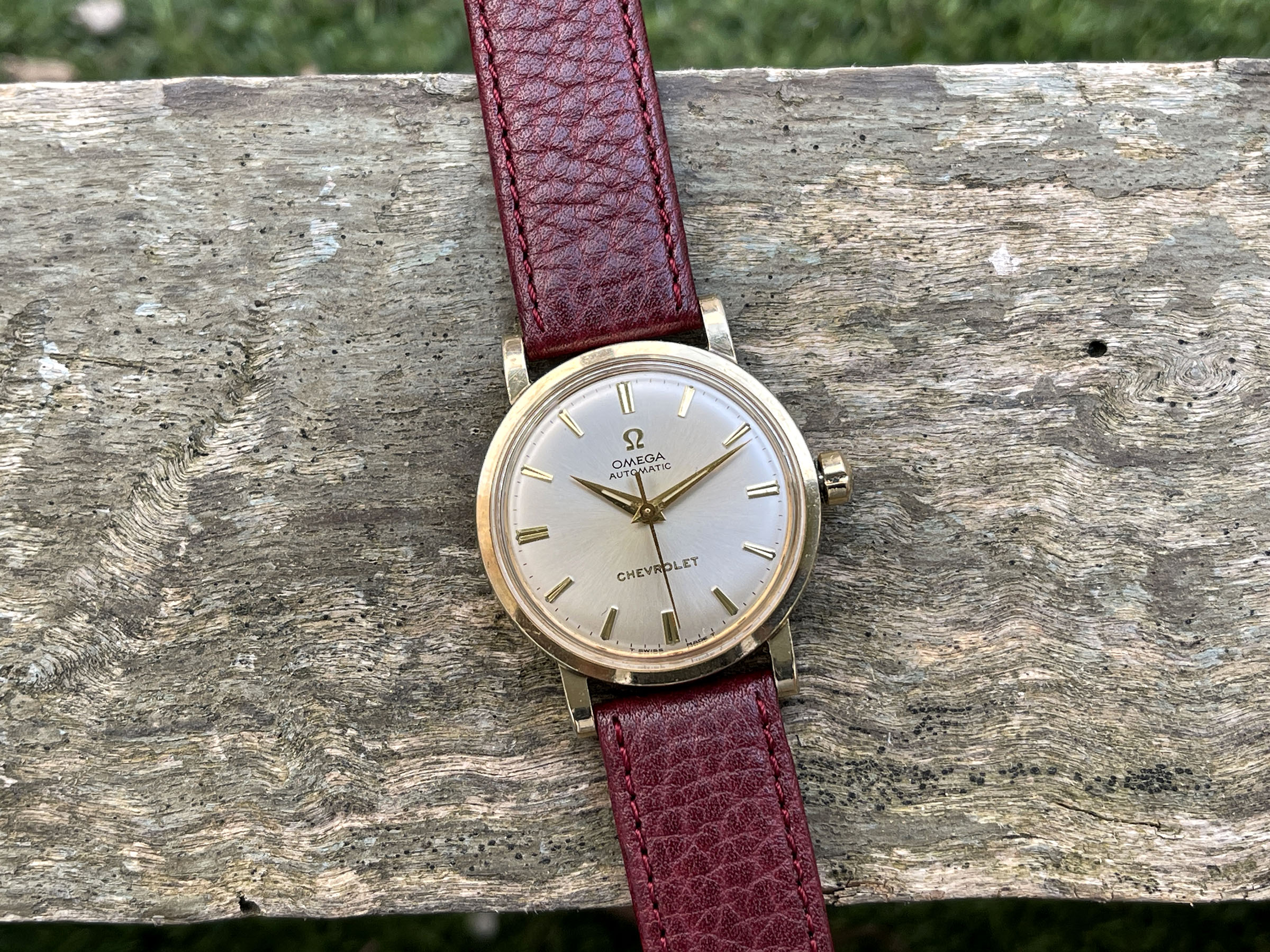 OMEGA "CHEVROLET" PRESENTATION WATCH 1969 - Vintage Swiss Automatic Watch Ref. LU 6289 Cal. 550 *** COLLECTOR'S EDITION ***