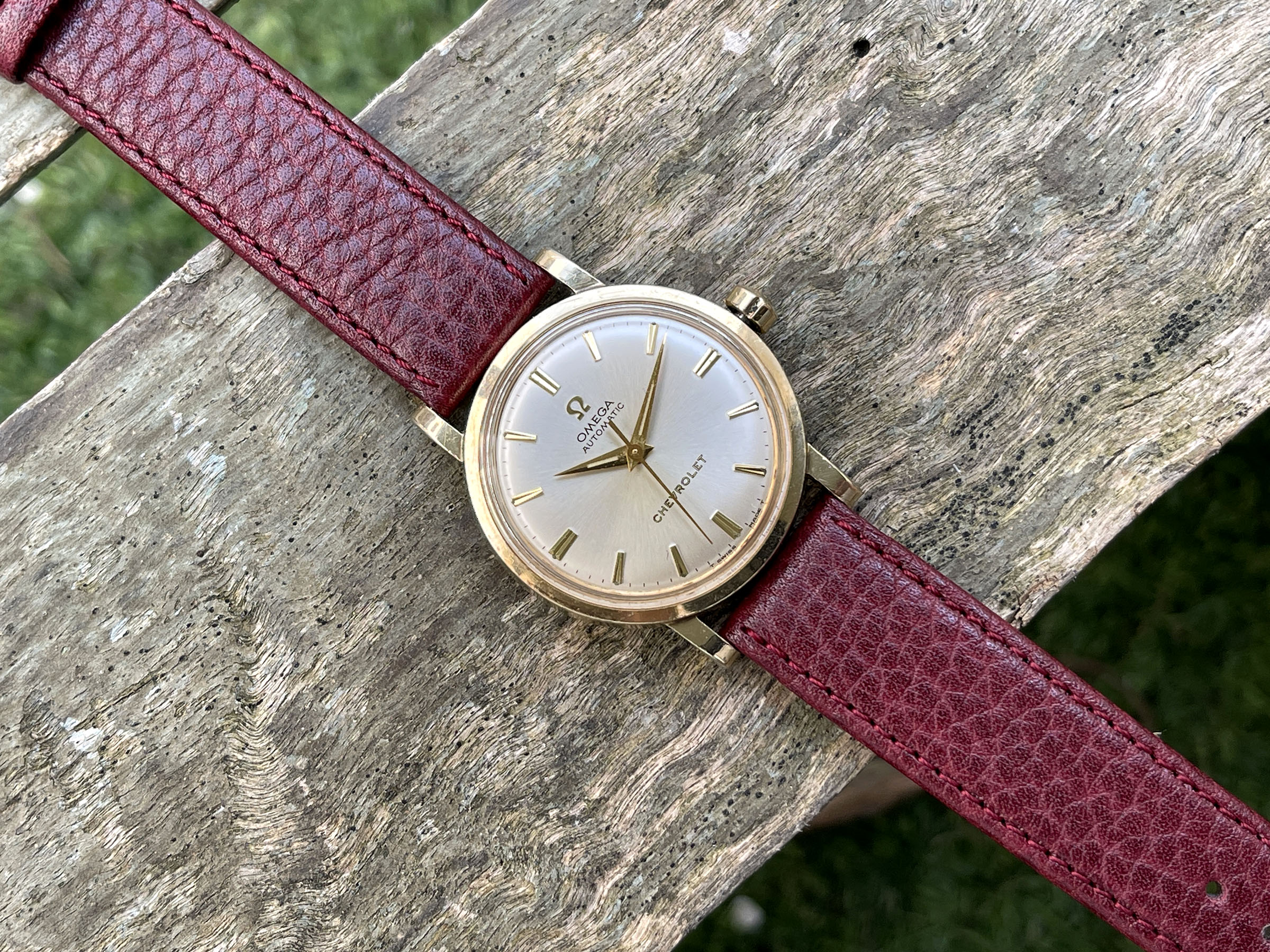 OMEGA "CHEVROLET" PRESENTATION WATCH 1969 - Vintage Swiss Automatic Watch Ref. LU 6289 Cal. 550 *** COLLECTOR'S EDITION ***