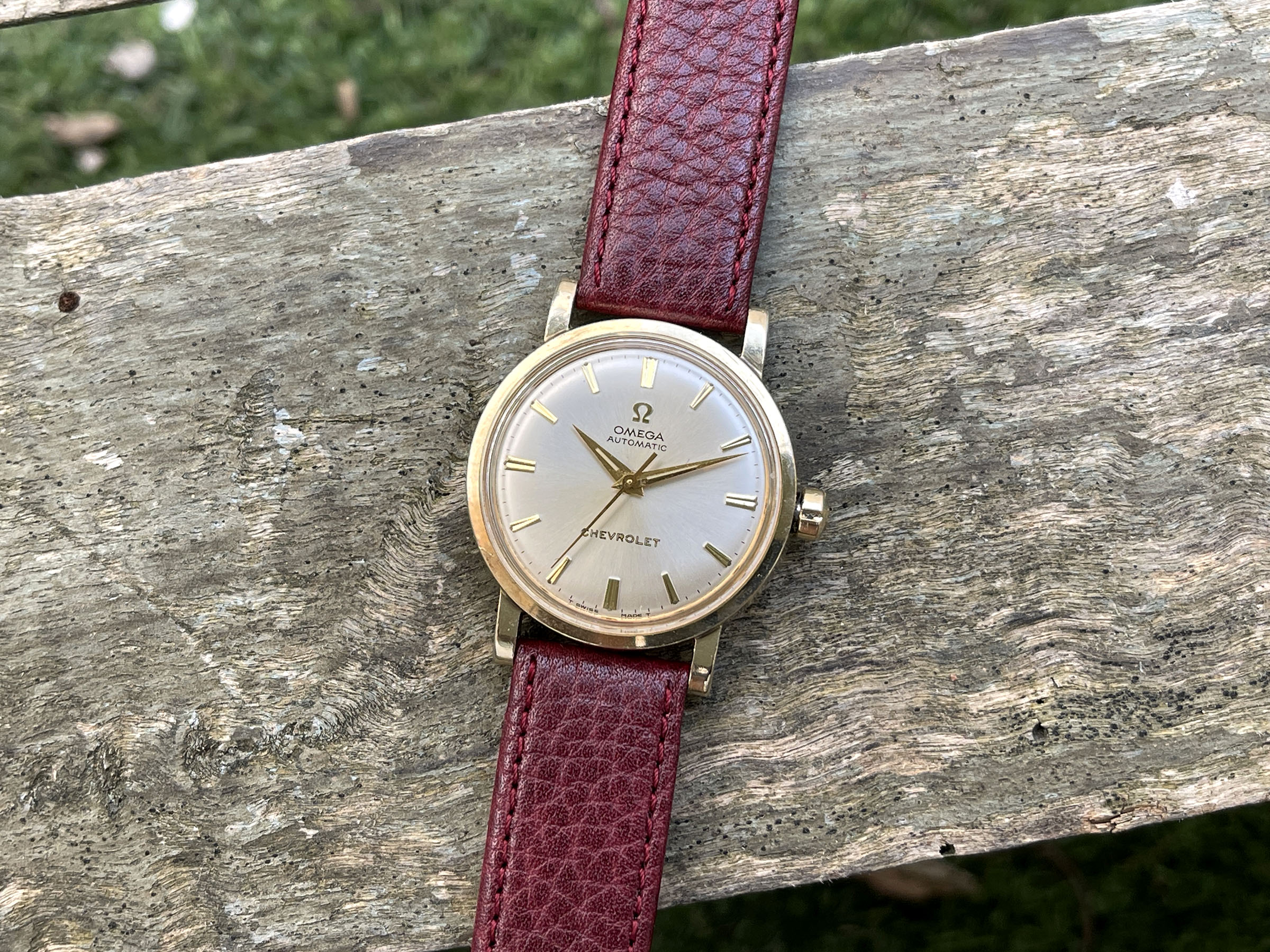 OMEGA "CHEVROLET" PRESENTATION WATCH 1969 - Vintage Swiss Automatic Watch Ref. LU 6289 Cal. 550 *** COLLECTOR'S EDITION ***