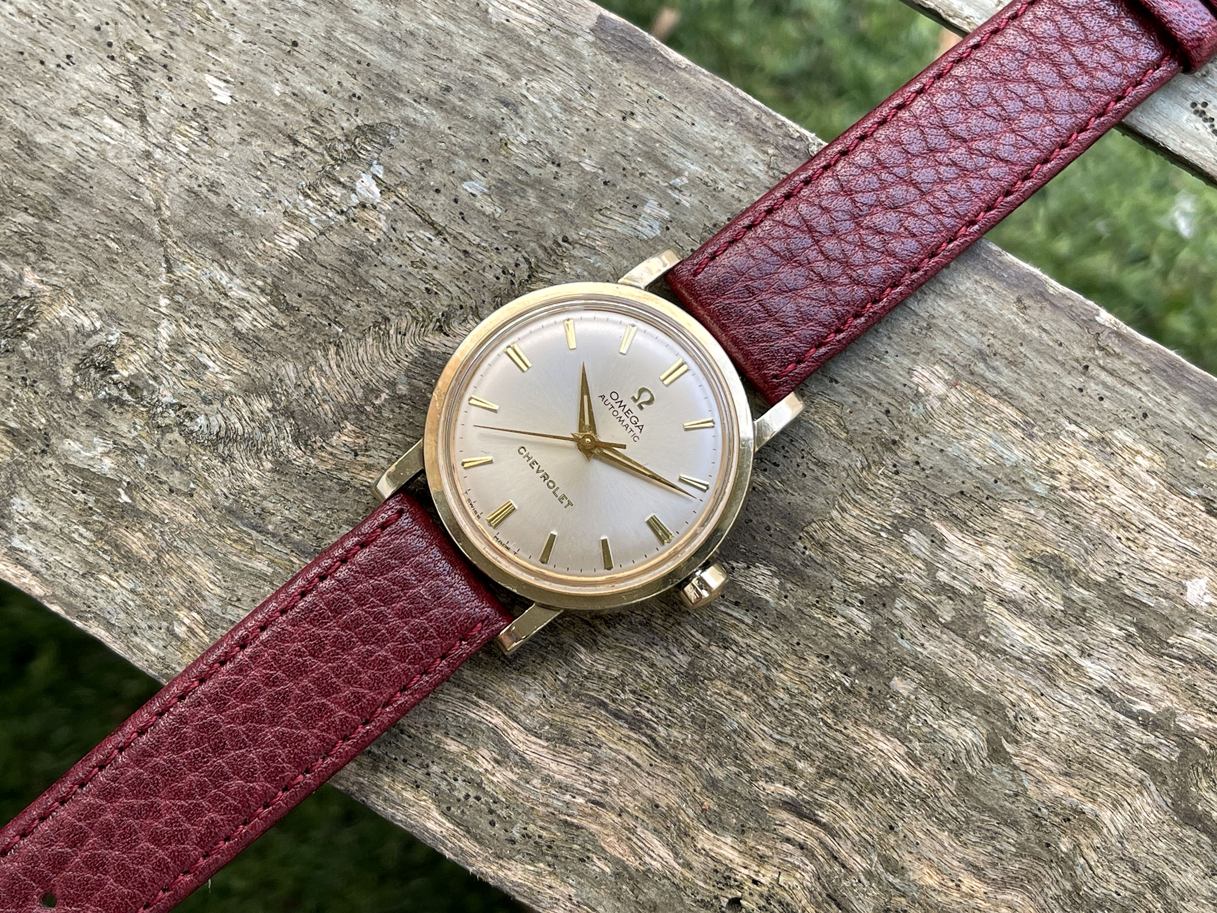 OMEGA "CHEVROLET" PRESENTATION WATCH 1969 - Vintage Swiss Automatic Watch Ref. LU 6289 Cal. 550 *** COLLECTOR'S EDITION ***