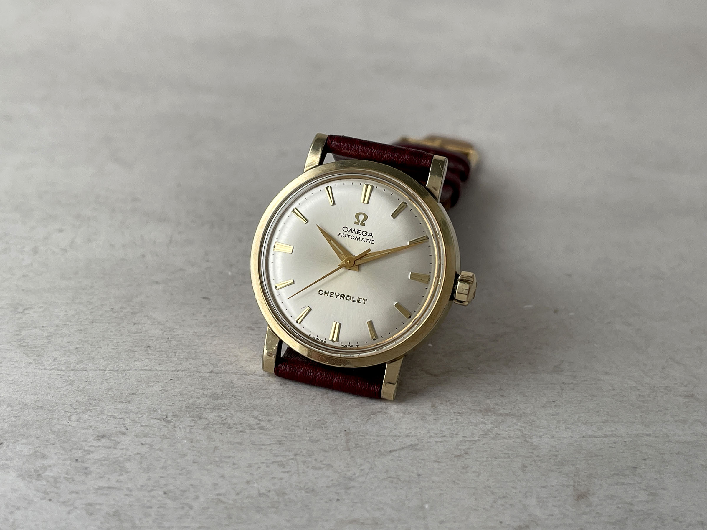 OMEGA "CHEVROLET" PRESENTATION WATCH 1969 - Vintage Swiss Automatic Watch Ref. LU 6289 Cal. 550 *** COLLECTOR'S EDITION ***