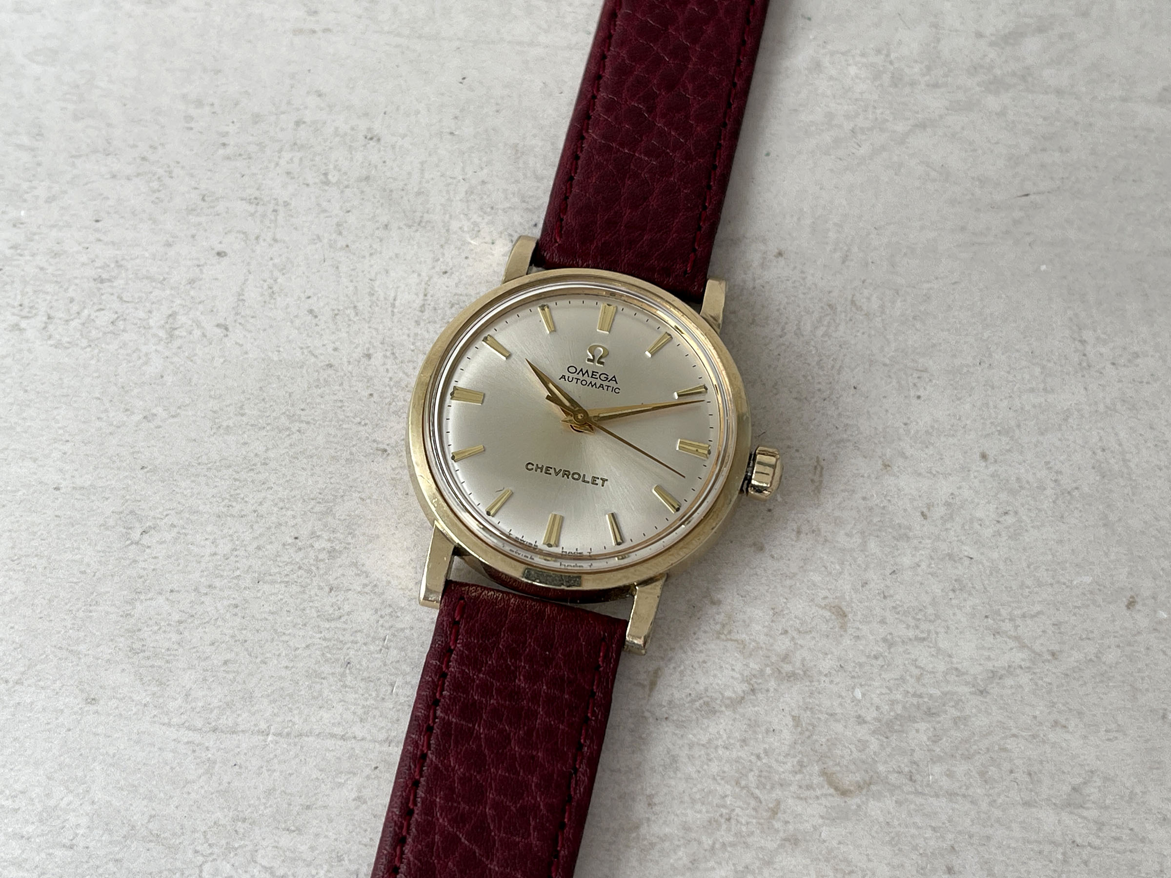 OMEGA "CHEVROLET" PRESENTATION WATCH 1969 - Vintage Swiss Automatic Watch Ref. LU 6289 Cal. 550 *** COLLECTOR'S EDITION ***